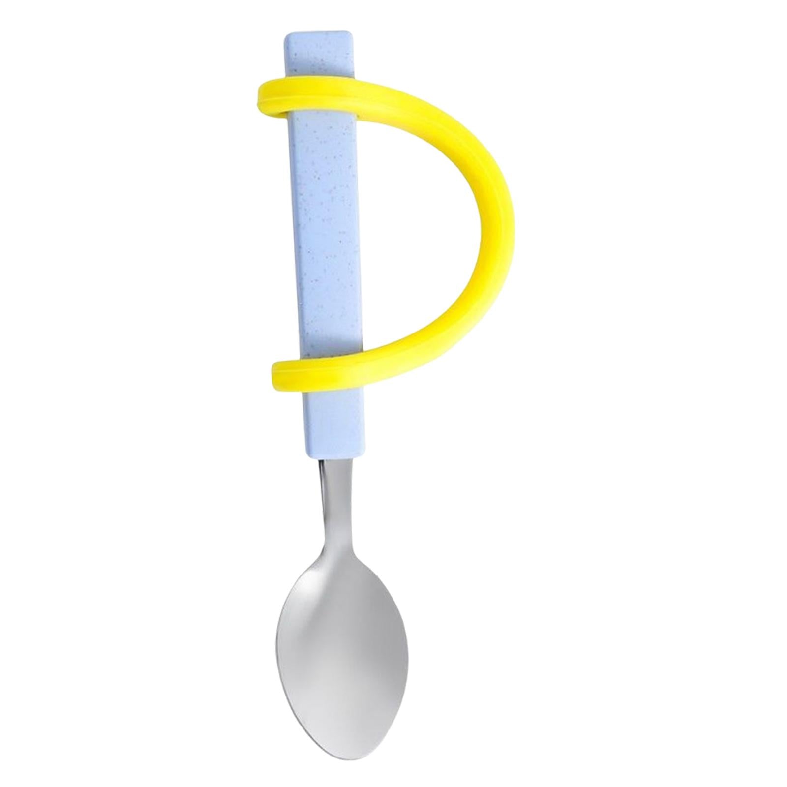 Anti-Shake Eating Aid Tableware Silicone Eating Tool  Spoon with Strap