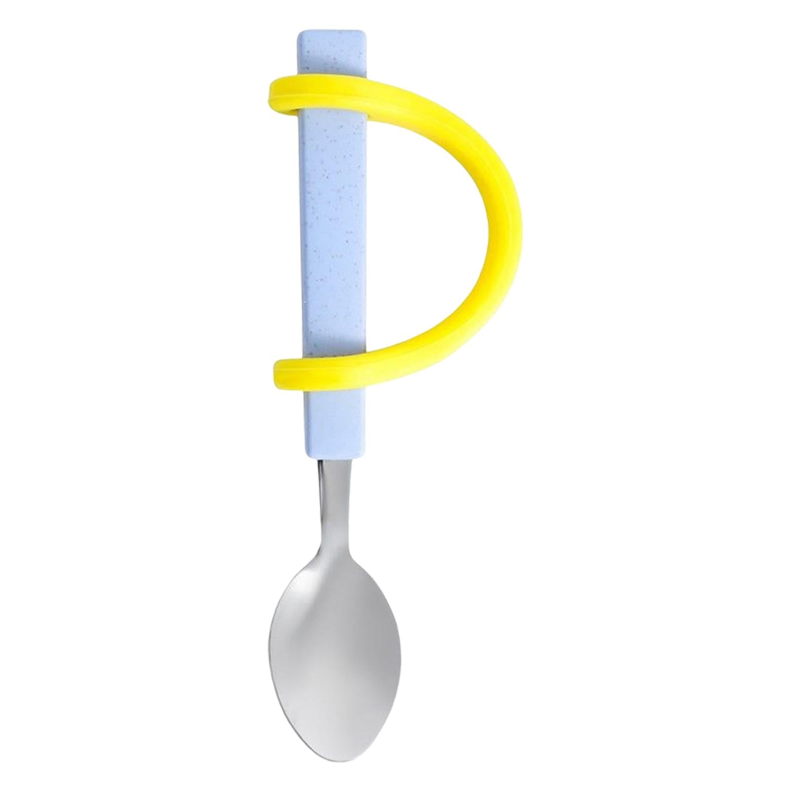 Anti-Shake Eating Aid Tableware Silicone Eating Tool  Spoon with Strap
