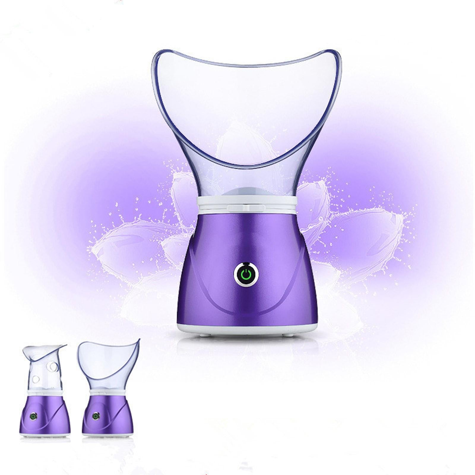 Face Steam Sprayer Warm Mist Pores Steam Sprayer Face Steamer for Home SPA Purple