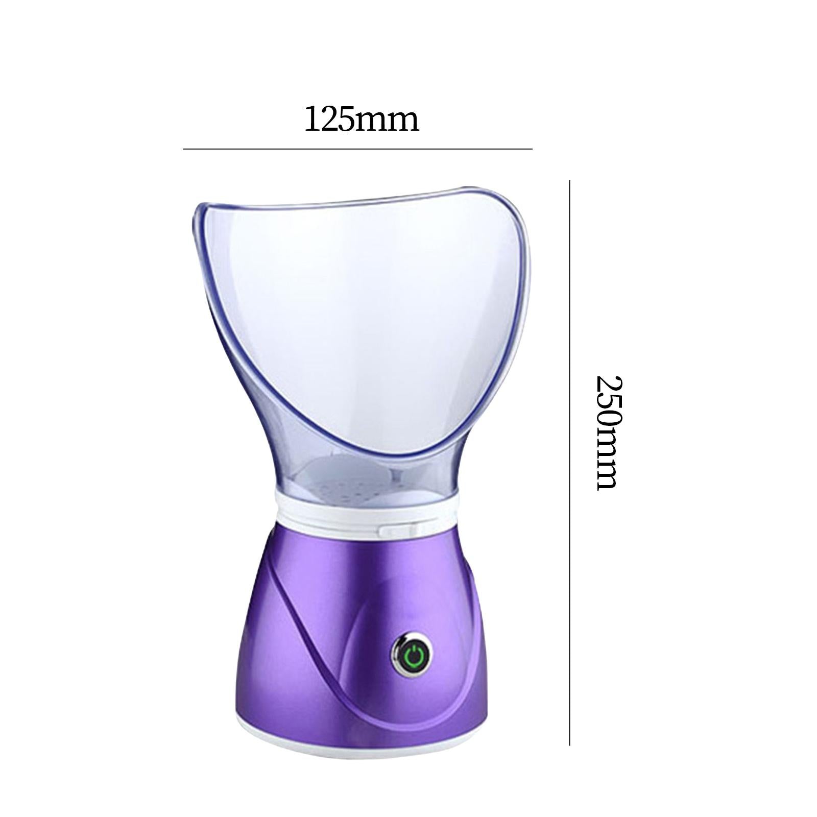 Face Steam Sprayer Warm Mist Pores Steam Sprayer Face Steamer for Home SPA Purple