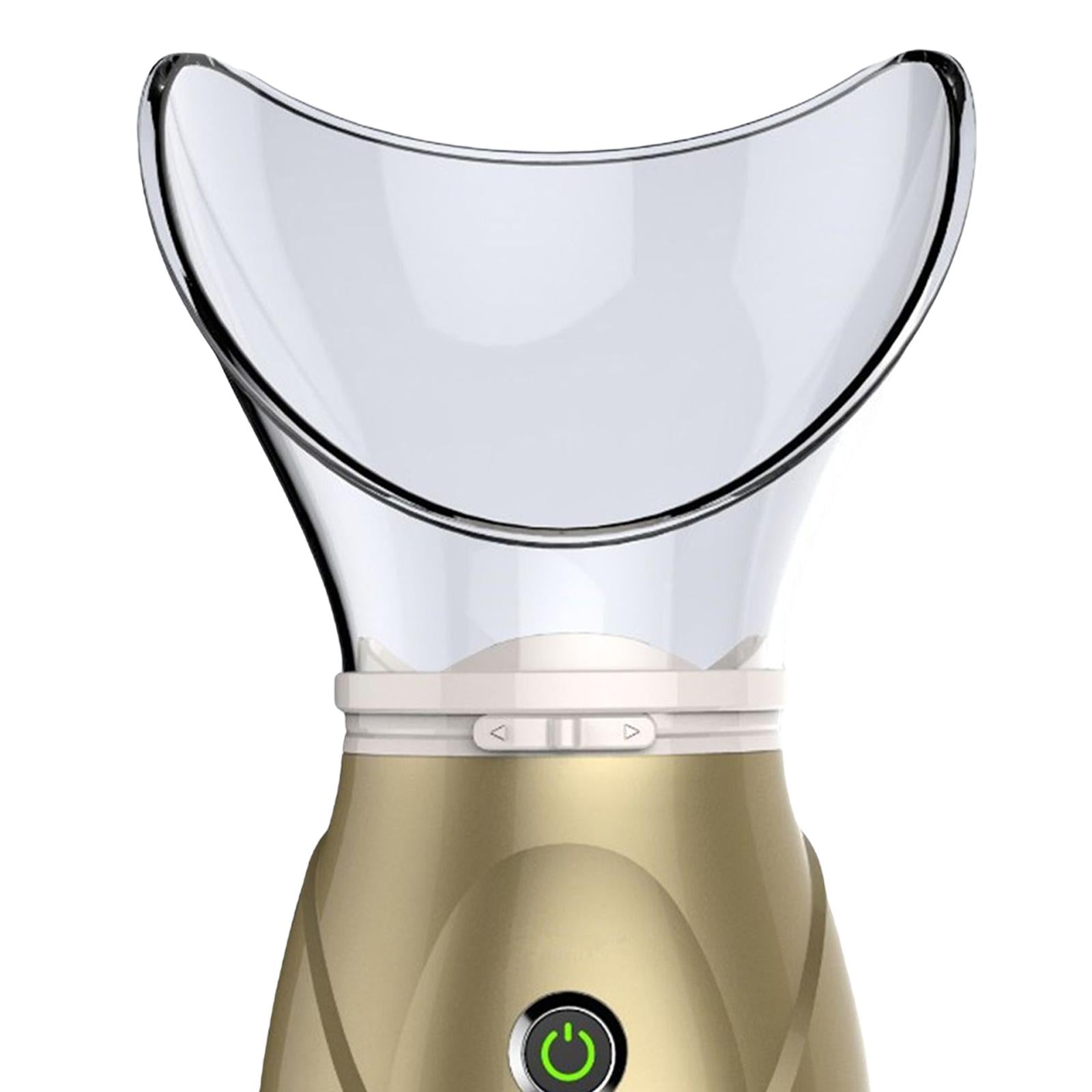 Face Steam Sprayer Warm Mist Pores Steam Sprayer Face Steamer for Home SPA Golden