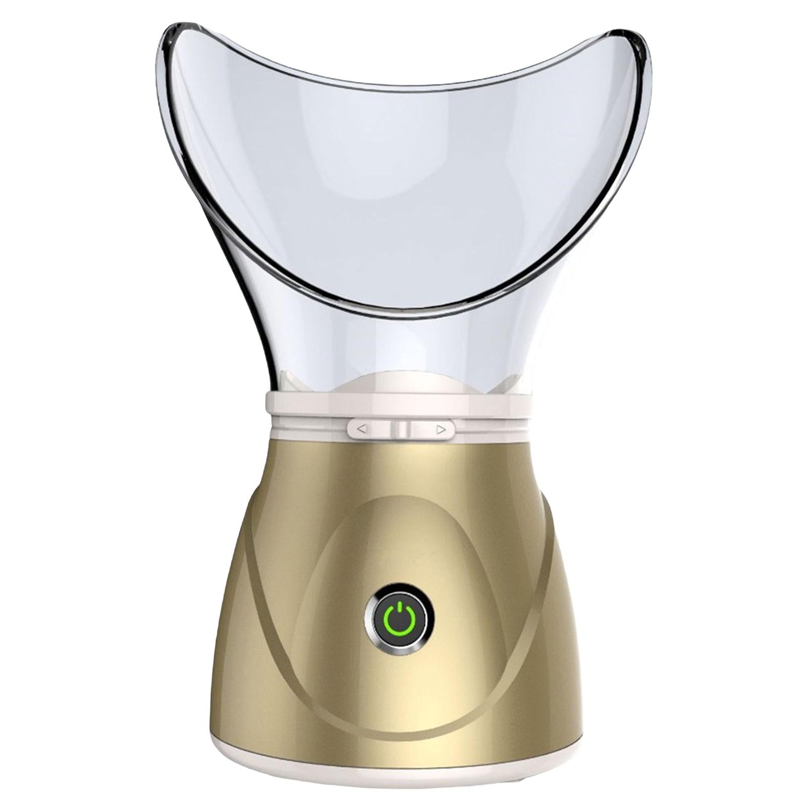 Face Steam Sprayer Warm Mist Pores Steam Sprayer Face Steamer for Home SPA Golden
