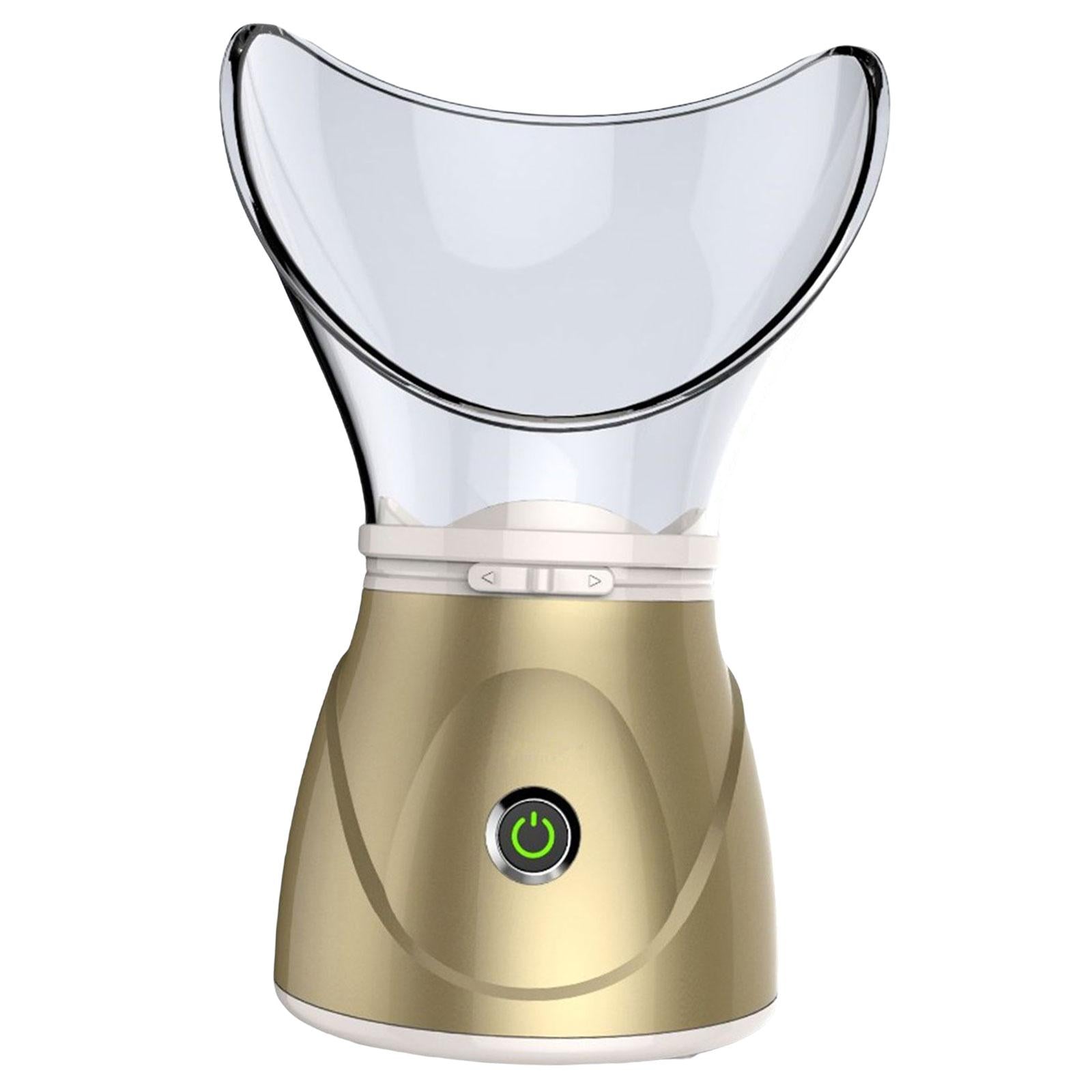 Face Steam Sprayer Warm Mist Pores Steam Sprayer Face Steamer for Home SPA Golden