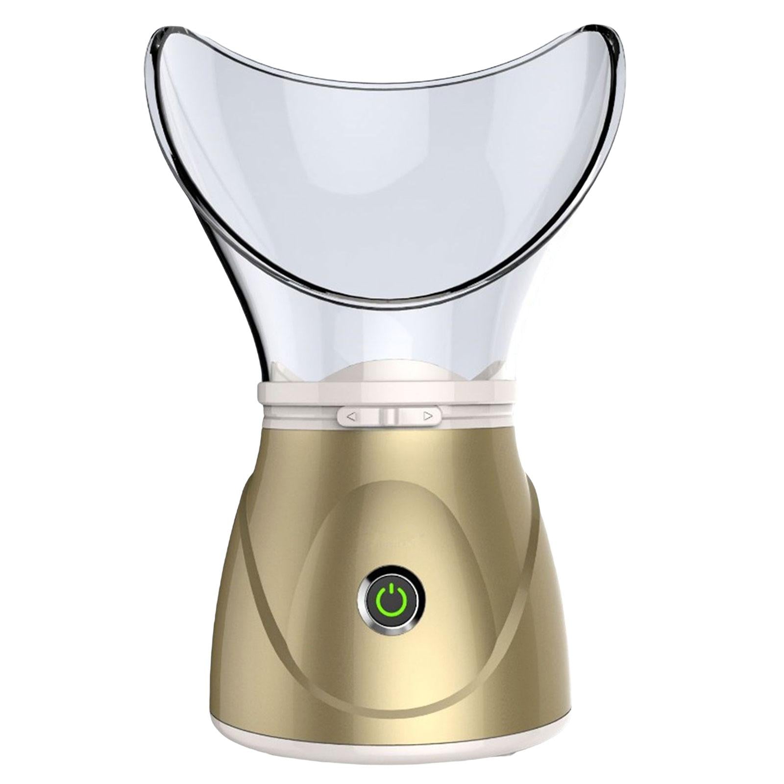 Face Steam Sprayer Warm Mist Pores Steam Sprayer Face Steamer for Home SPA Golden