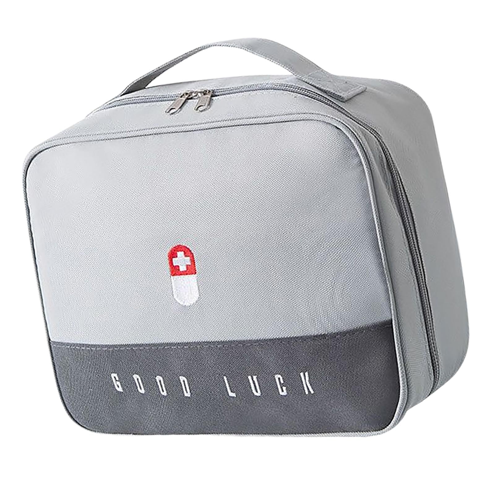 First Aid Bag Storage Pouch Emergency Survival Bag for Hiking Gray L