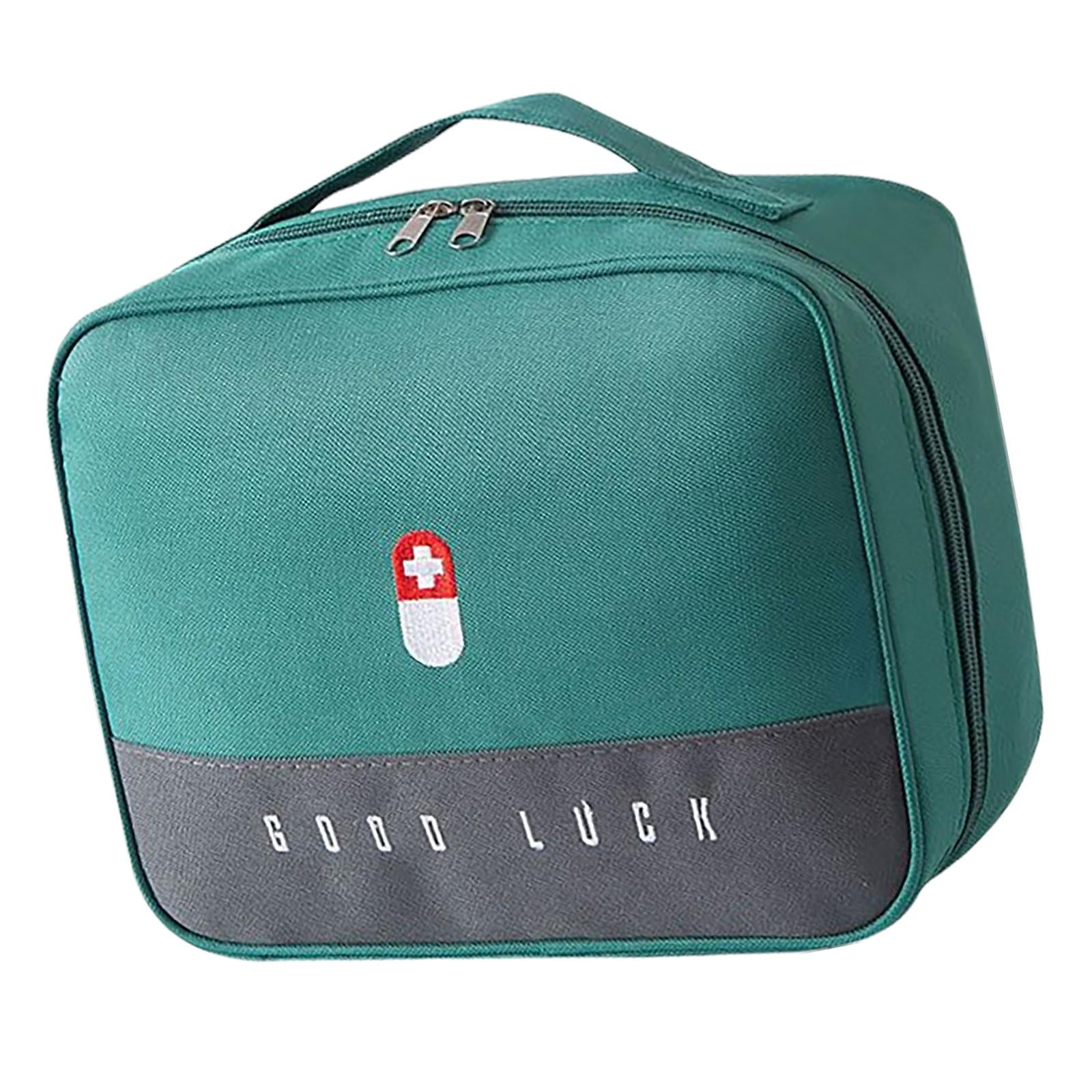 First Aid Bag Storage Pouch Emergency Survival Bag for Hiking Green L