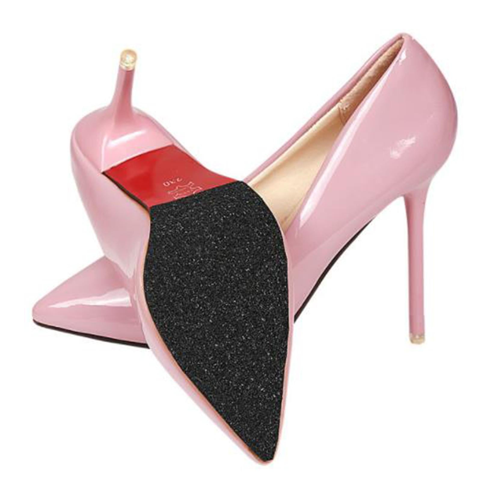 Sole Sticker Self-Stick Shoe bottoms Anti-Slip for High Heels Black 10x50cm