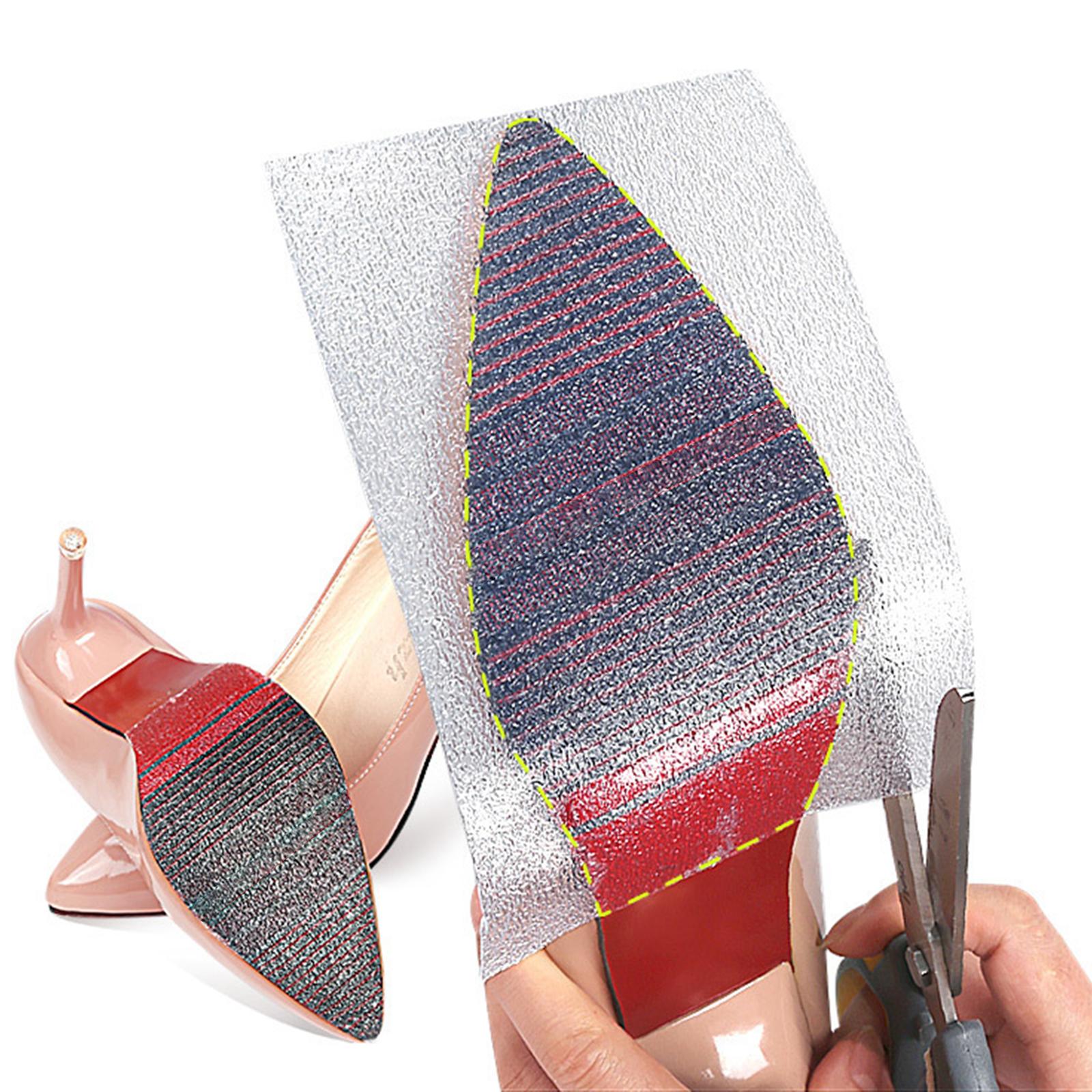 Sole Sticker Self-Stick Shoe bottoms Anti-Slip for High Heels Clear 10x100cm