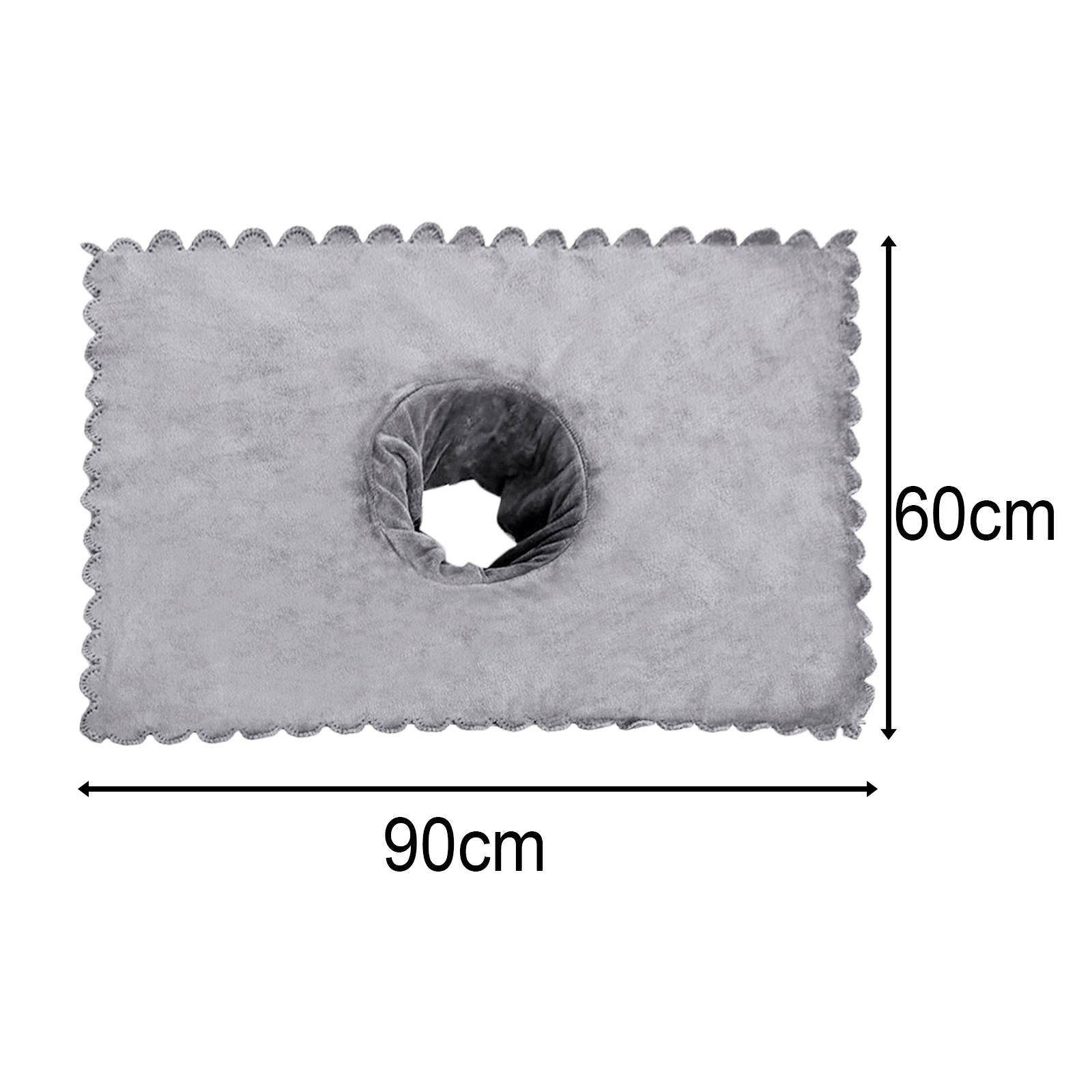 Massage Table Sheet Covers with Face Breath Hole Skin Care for Massage Bed Light Gray