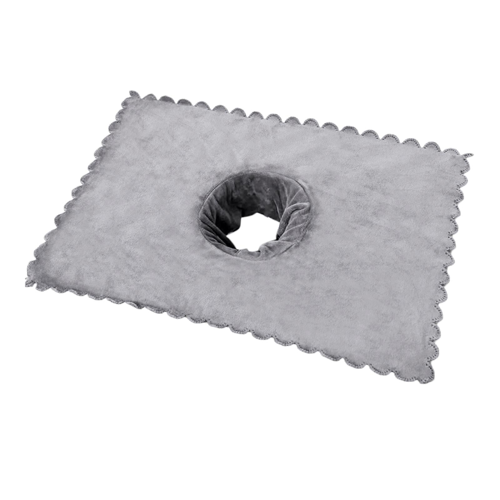 Massage Table Sheet Covers with Face Breath Hole Skin Care for Massage Bed Light Gray