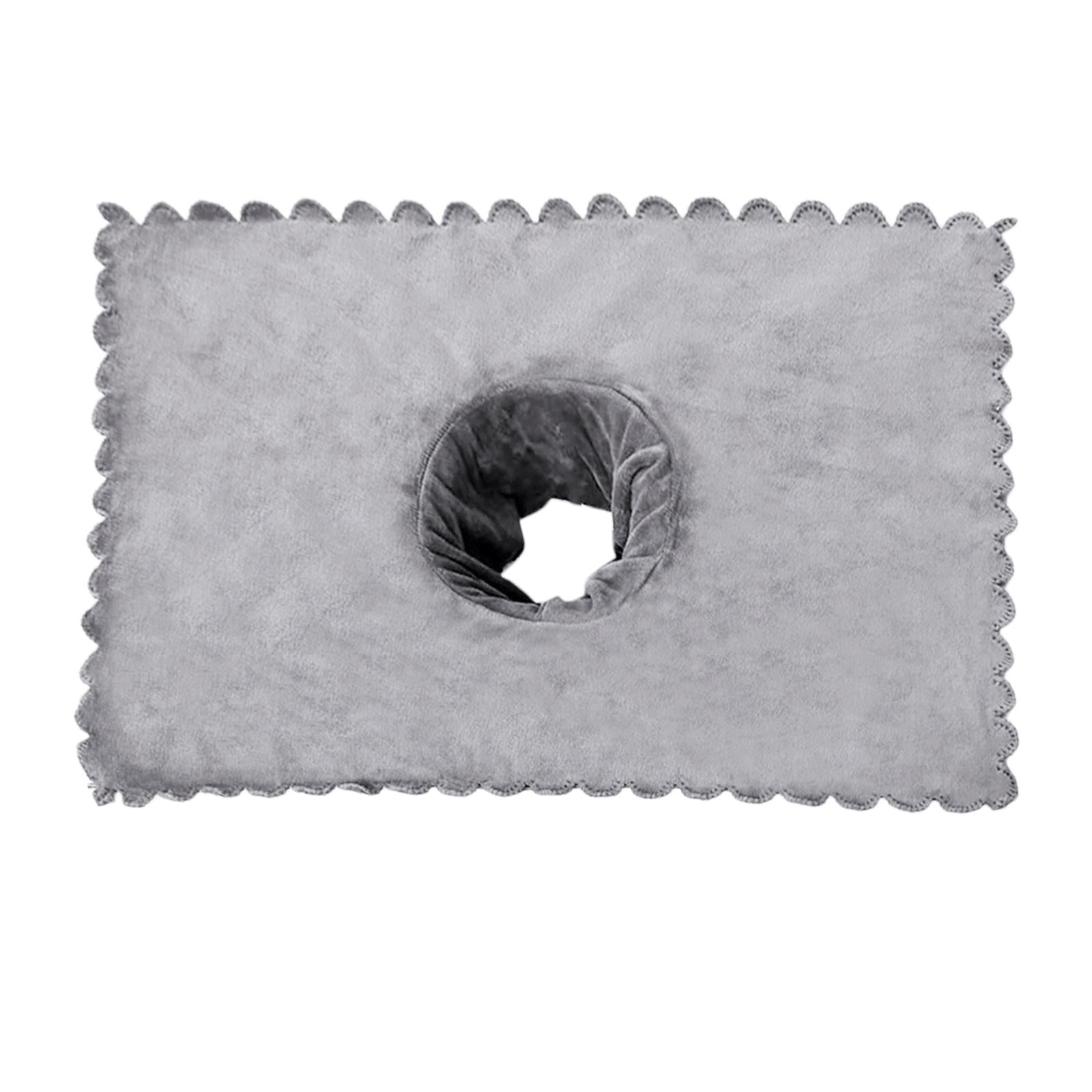 Massage Table Sheet Covers with Face Breath Hole Skin Care for Massage Bed Light Gray
