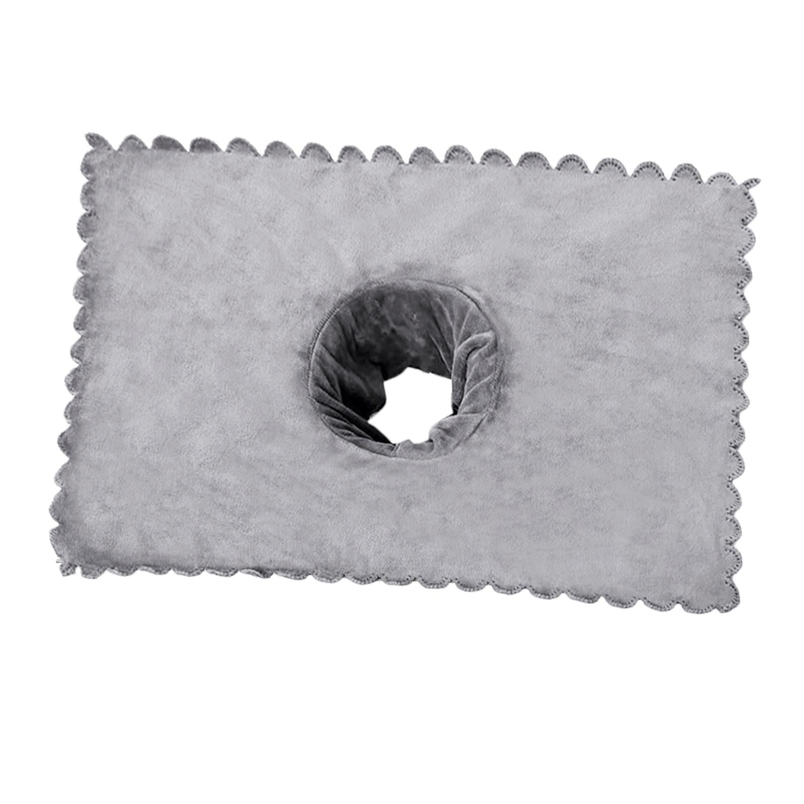 Massage Table Sheet Covers with Face Breath Hole Skin Care for Massage Bed Light Gray