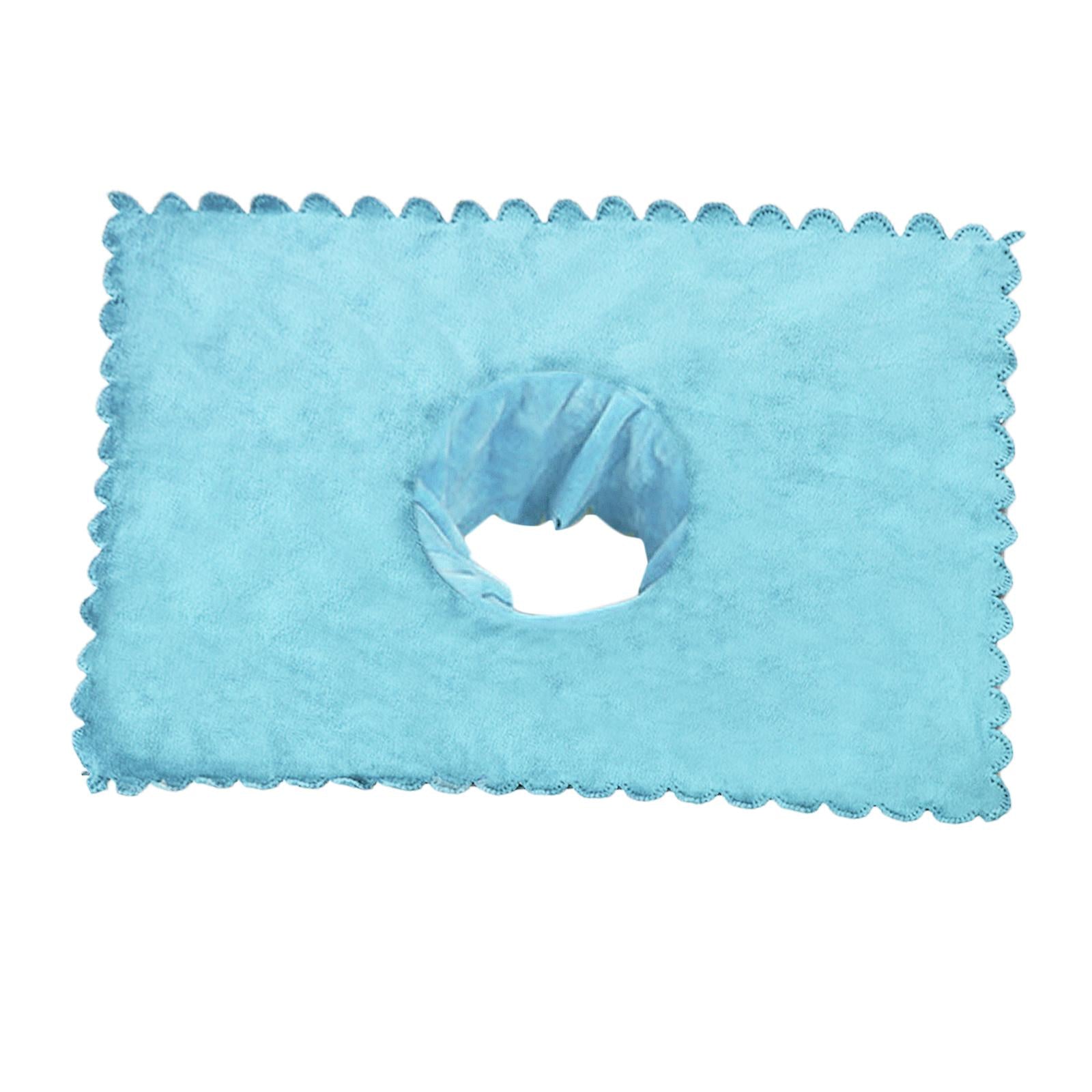 Massage Table Sheet Covers with Face Breath Hole Skin Care for Massage Bed Blue