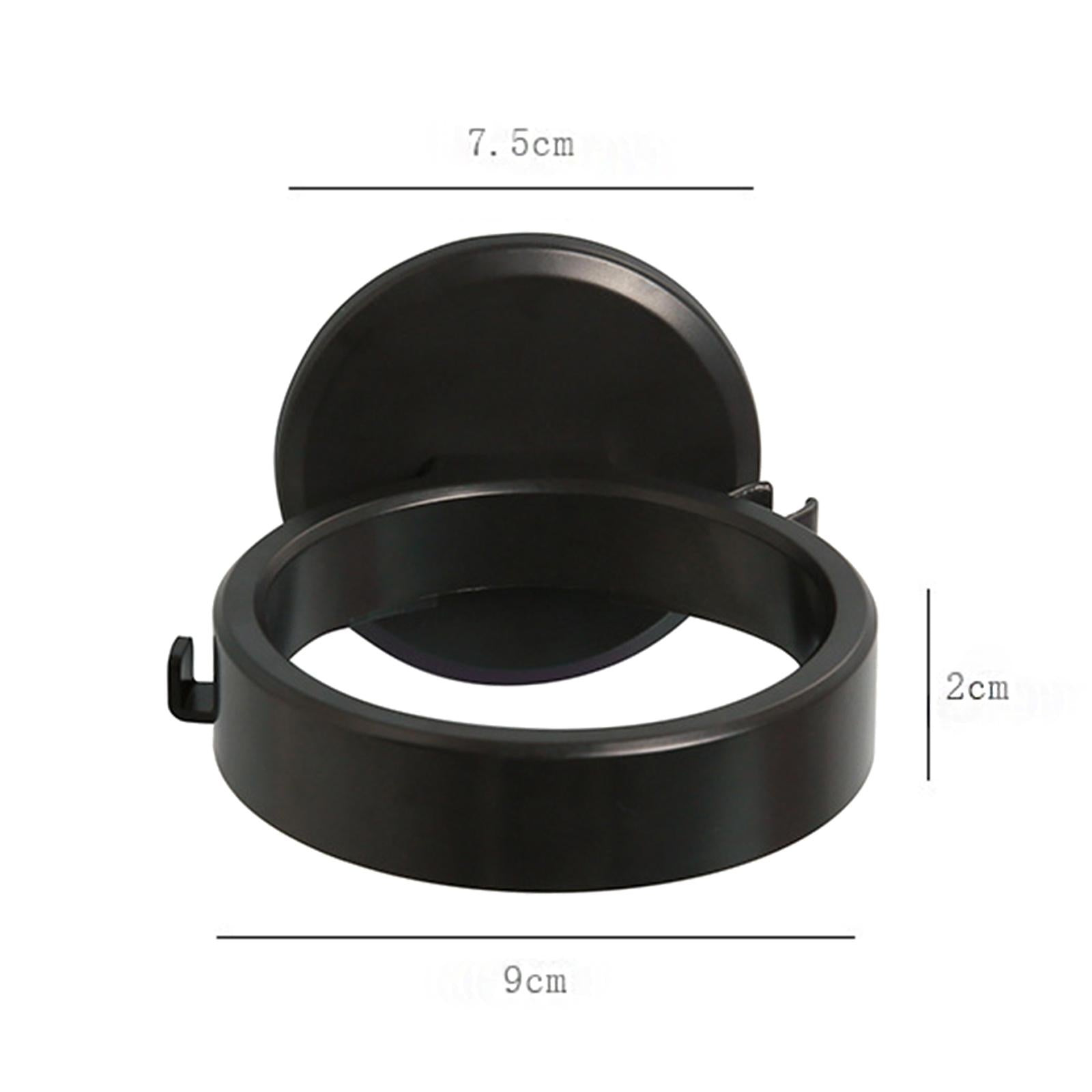 Hair Dryer Holder ABS Plastic Wall Mount for Hair Salons Bedroom  black