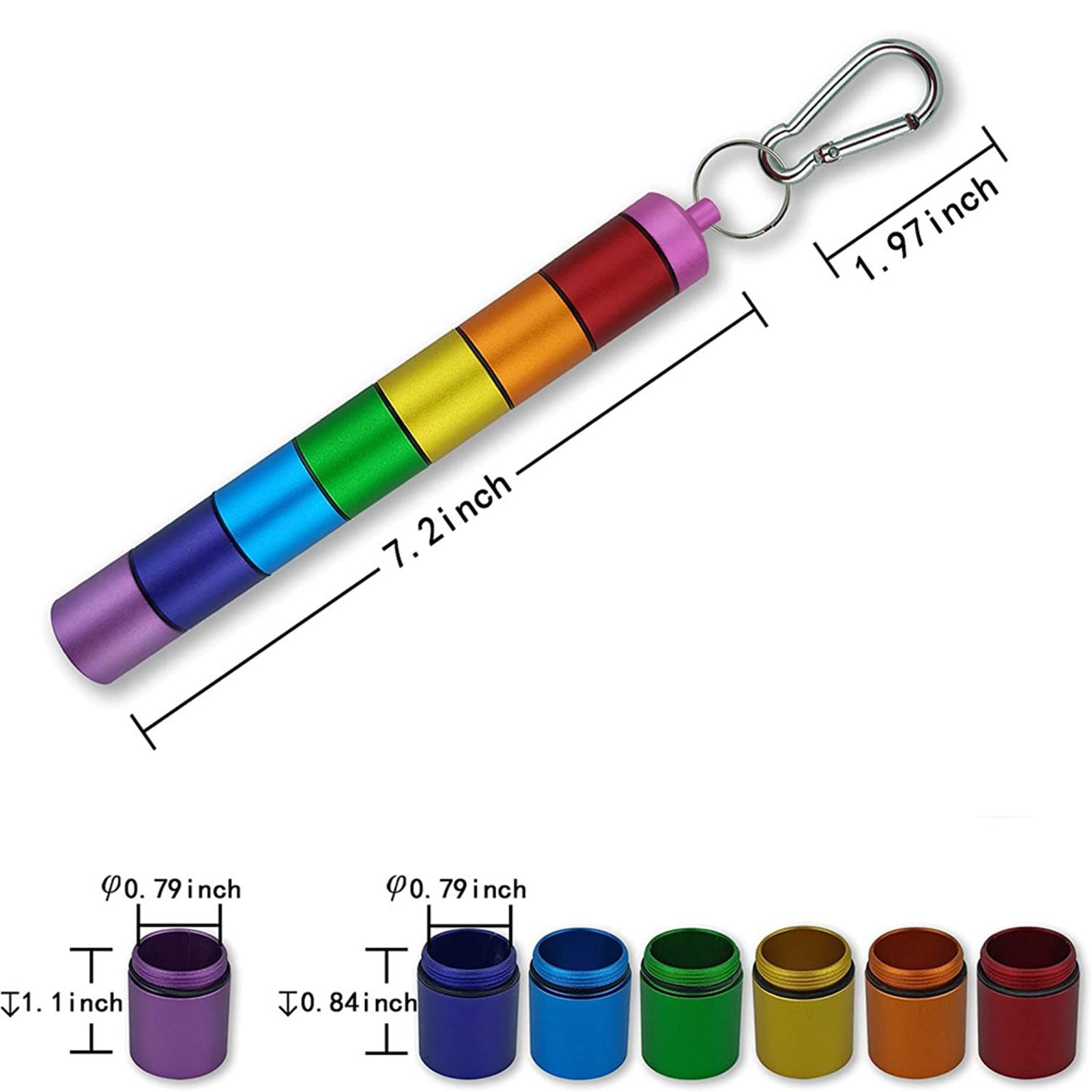 7 Days Waterproof Mini Pill Box Case Bottle Holder Container Organizer