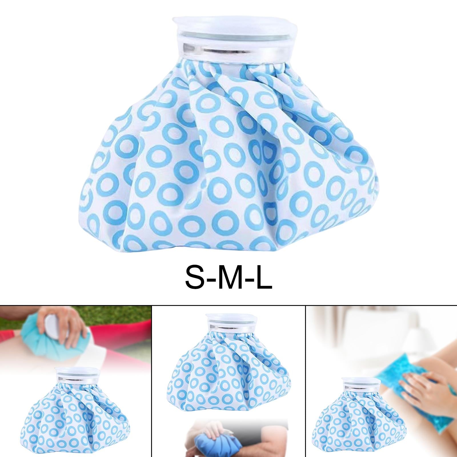 Reusable Ice Bag Cold & Hot Ice Pack for Leg Knee Swelling Relief 6 inch