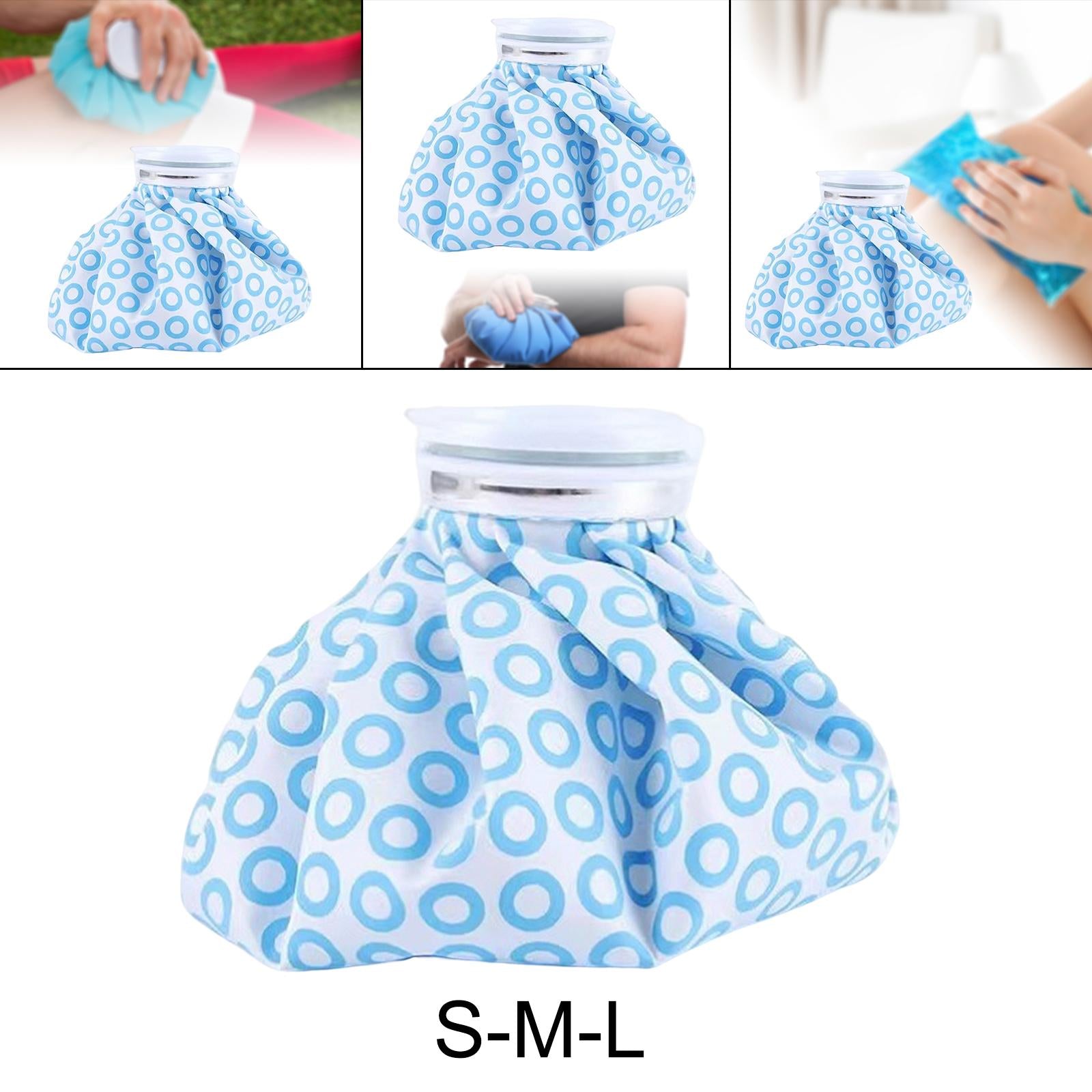 Reusable Ice Bag Cold & Hot Ice Pack for Leg Knee Swelling Relief 6 inch