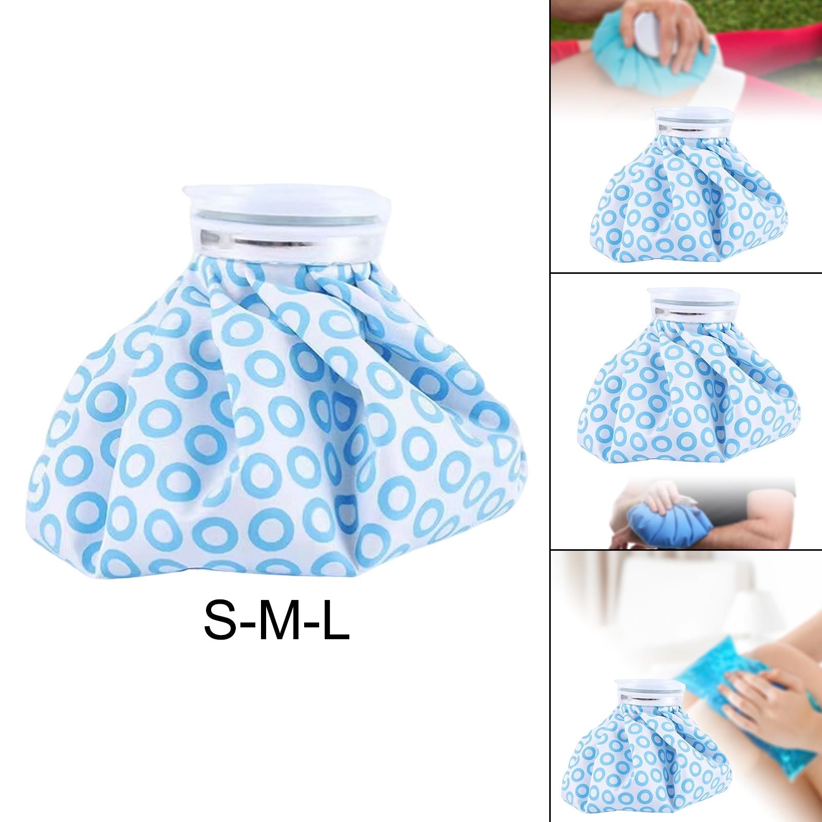 Reusable Ice Bag Cold & Hot Ice Pack for Leg Knee Swelling Relief 6 inch