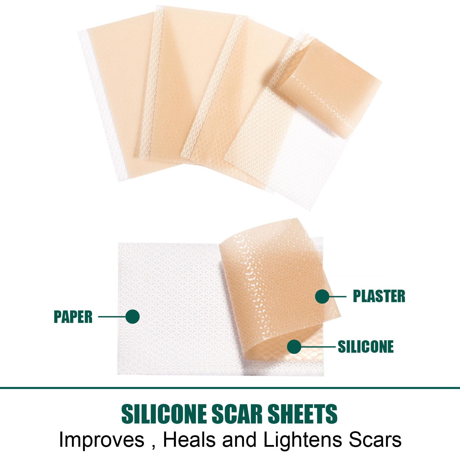 Silicone Scar Removal Sheets Soften Old and New Scars Soft 7.5x4cm