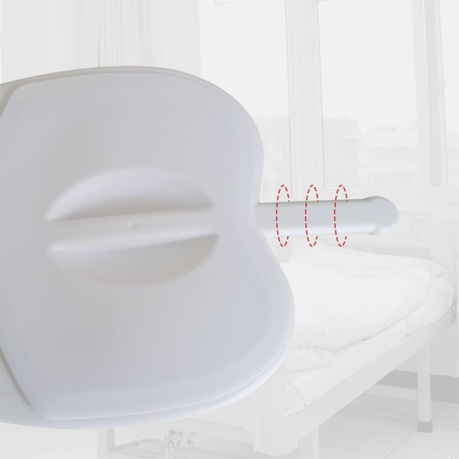 Bedpan Seat Urinal Bed Pan with Handle for Bedridden Durable White