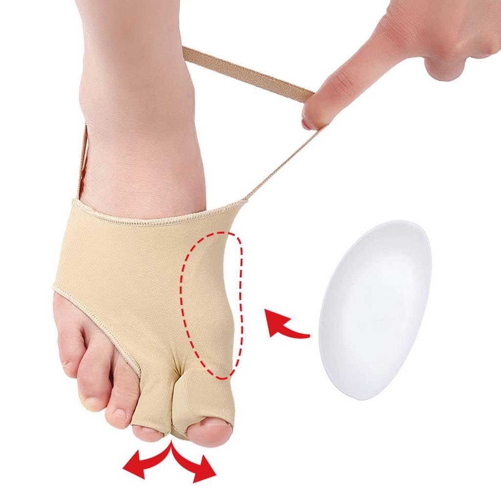 2x Hallux Valgus Corrector Bunion Corrector Toe Separator Men Women S