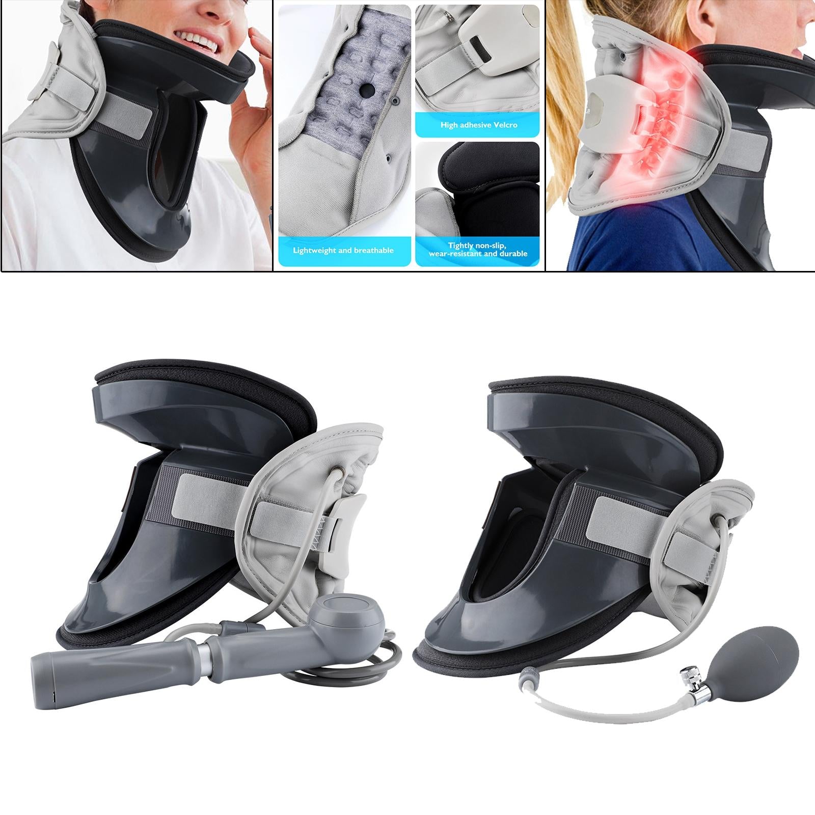 Inflatable Neck Traction Device Neck Support Cervical Brace Pump Inflatable