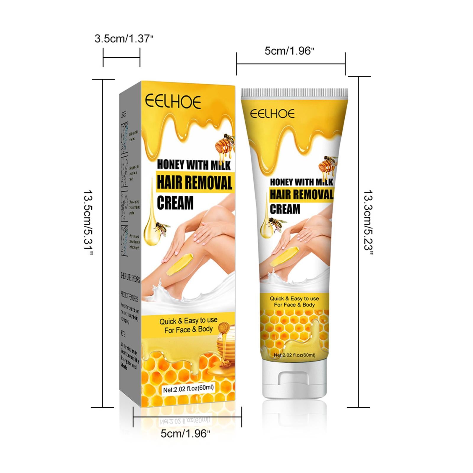 Hair Removal Cream Quick Painless Portable for Underarms Chest Men Women