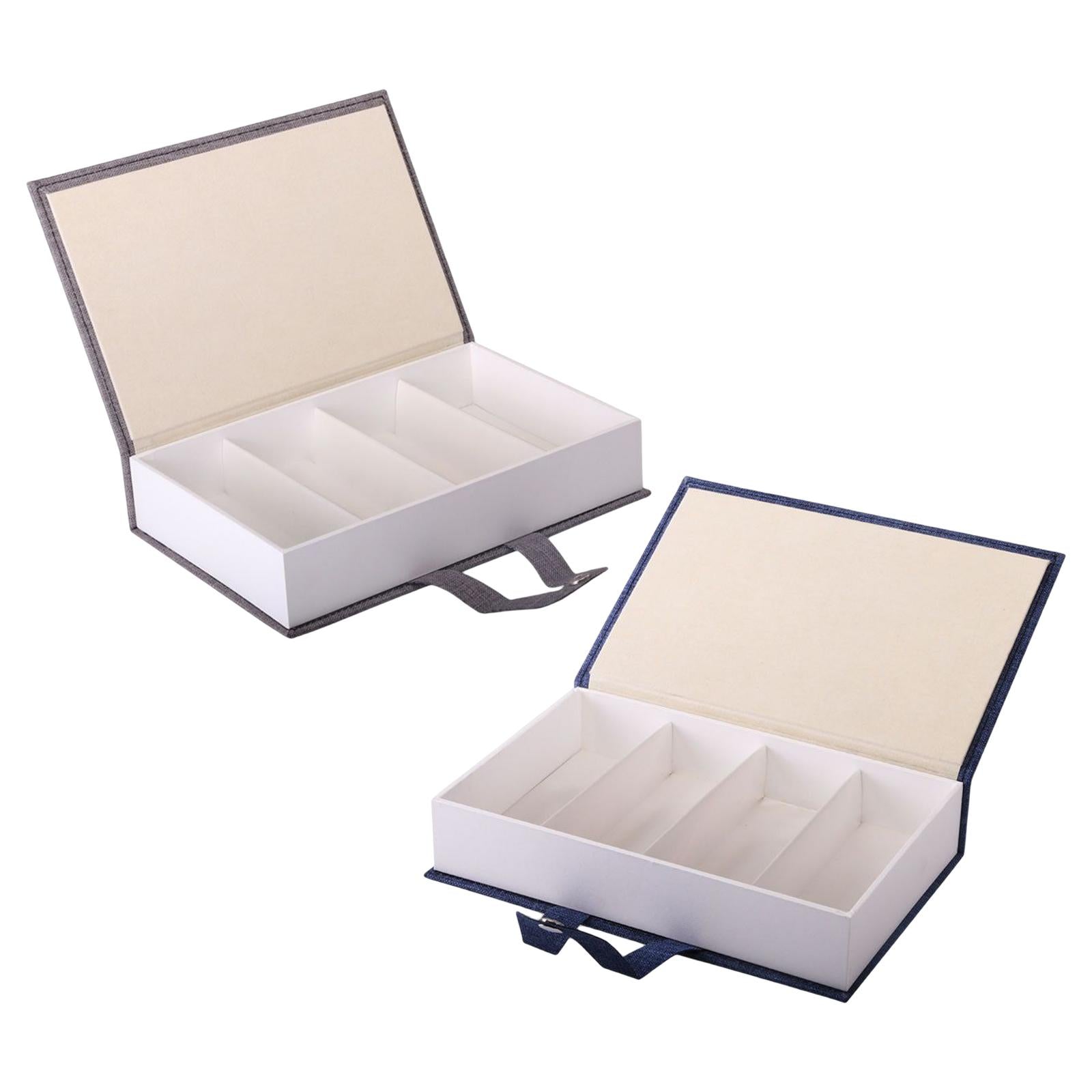 4 Grid Glasses Case Eyewear Sunglasses Display Storage Box Organizer Gray