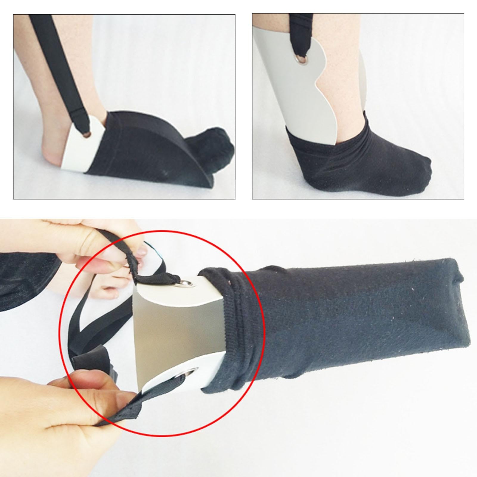 Sock Helper Puller Stocking Slider Sliding for Pregnancy Easy On Off White
