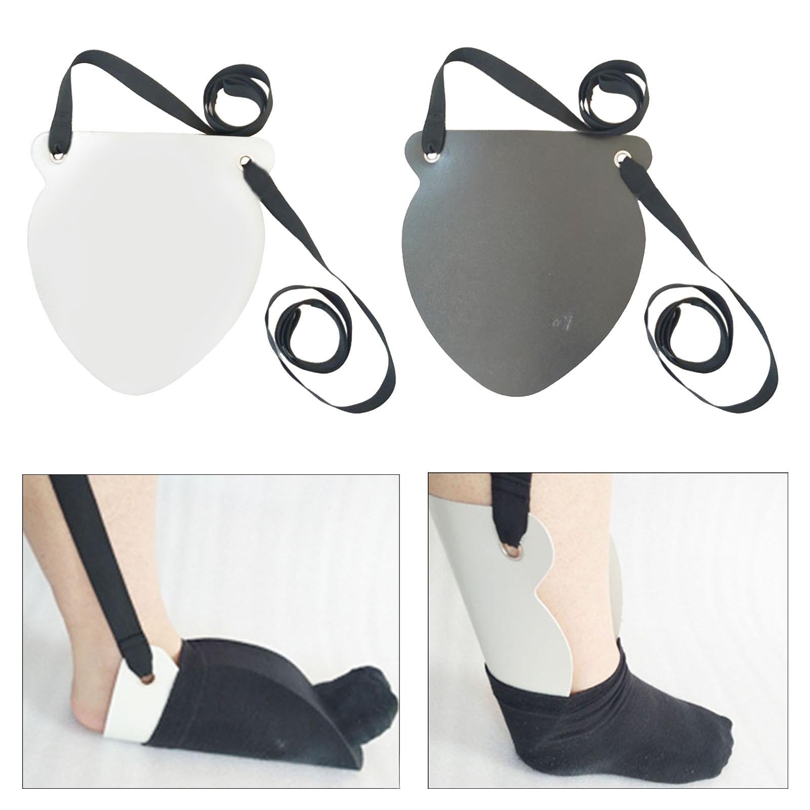 Sock Helper Puller Stocking Slider Sliding for Pregnancy Easy On Off White