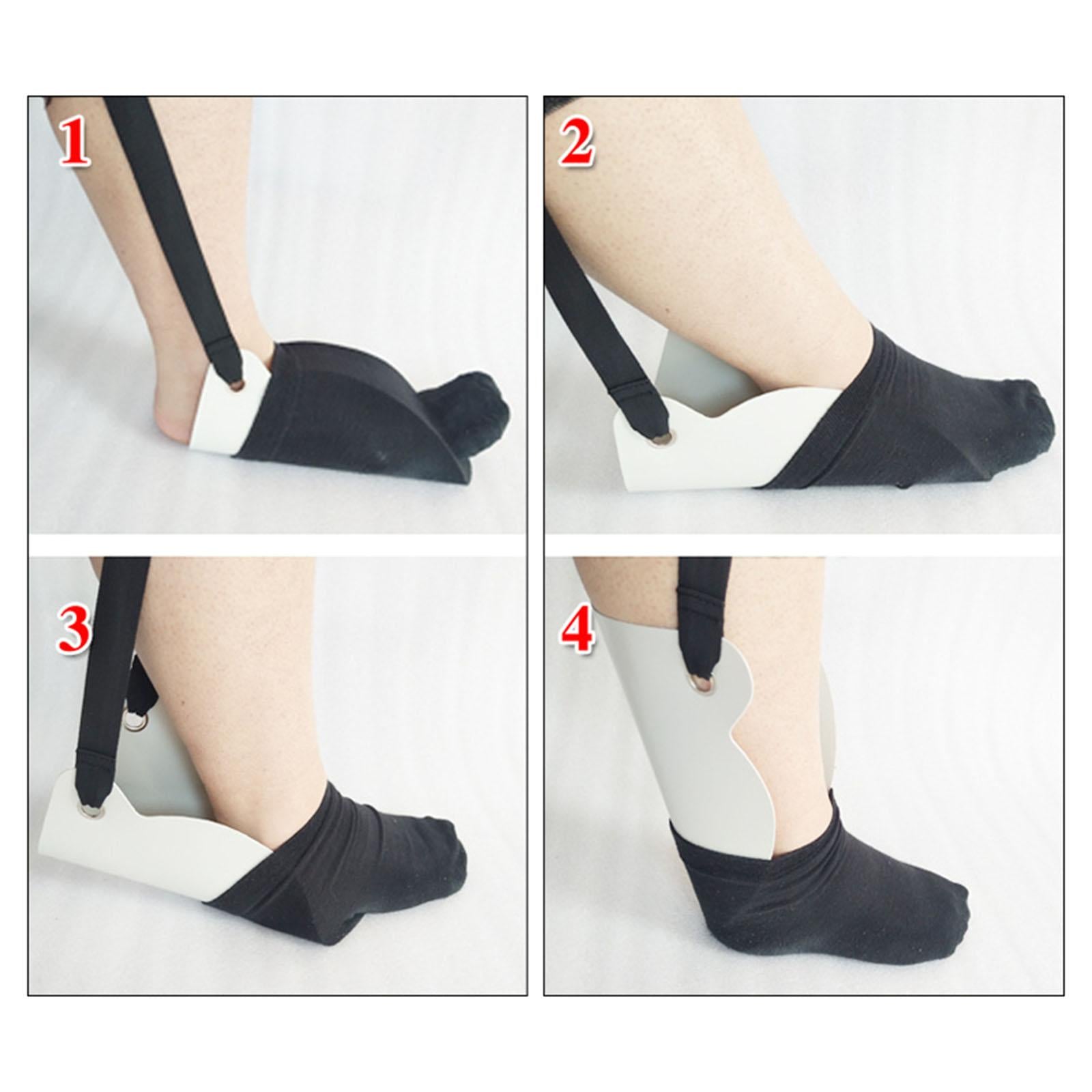 Sock Helper Puller Stocking Slider Sliding for Pregnancy Easy On Off Black