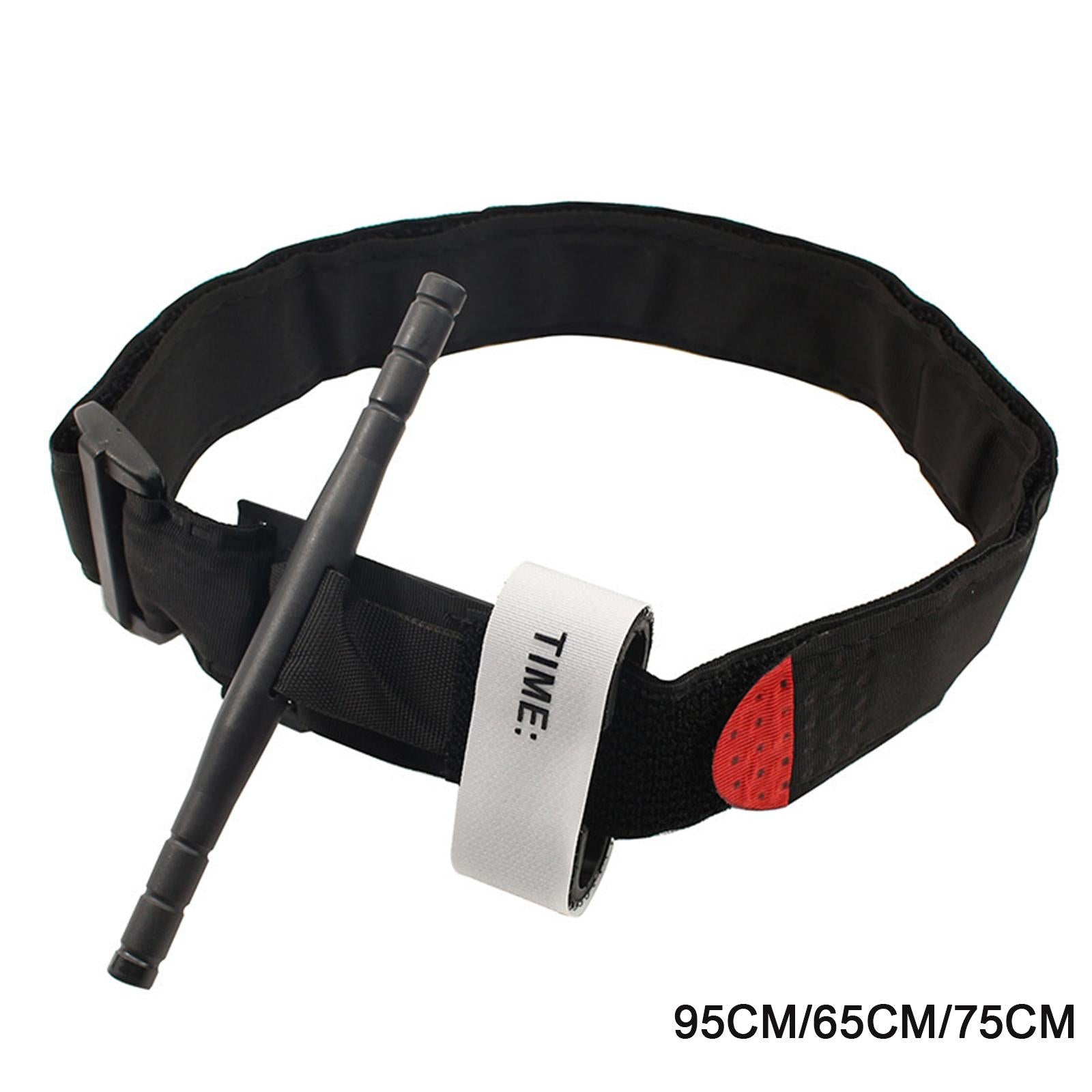Emergency Tourniquet One Hand Operation Release Buckle Camping Hiking 95cm