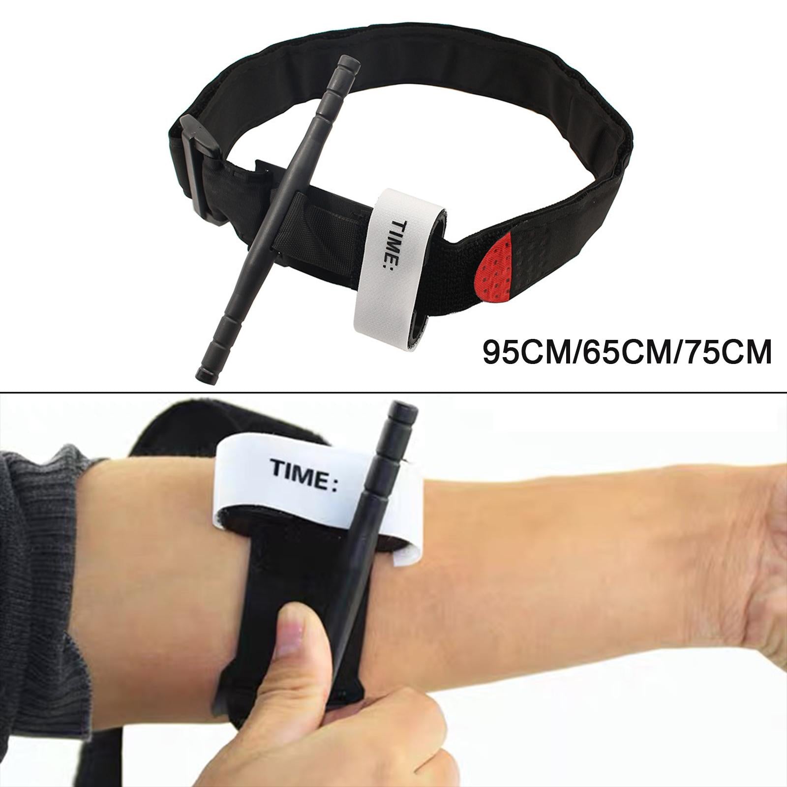 Emergency Tourniquet One Hand Operation Release Buckle Camping Hiking 95cm