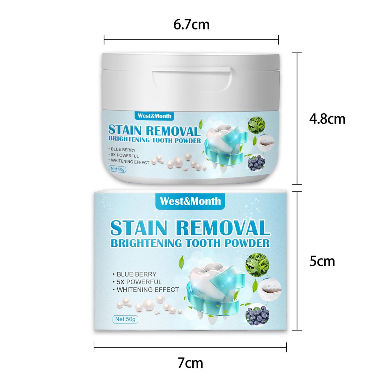 Tooth Powder Mint Leaves for Bright Tooth Remove Plaque Stains Cleaning
