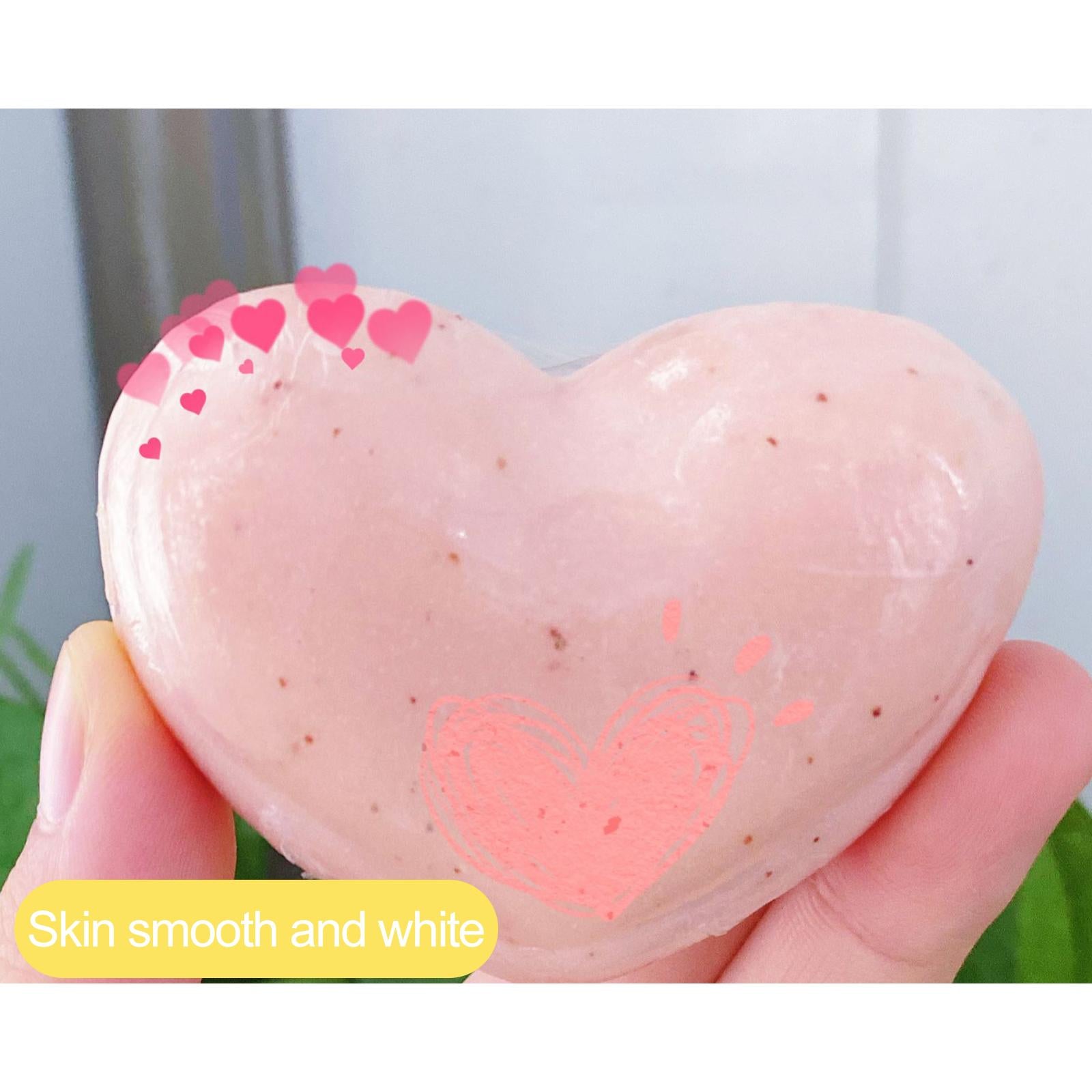 80g Handmade Peach Body Nursing Soap Smooth for Armpits Buttock Women Summer