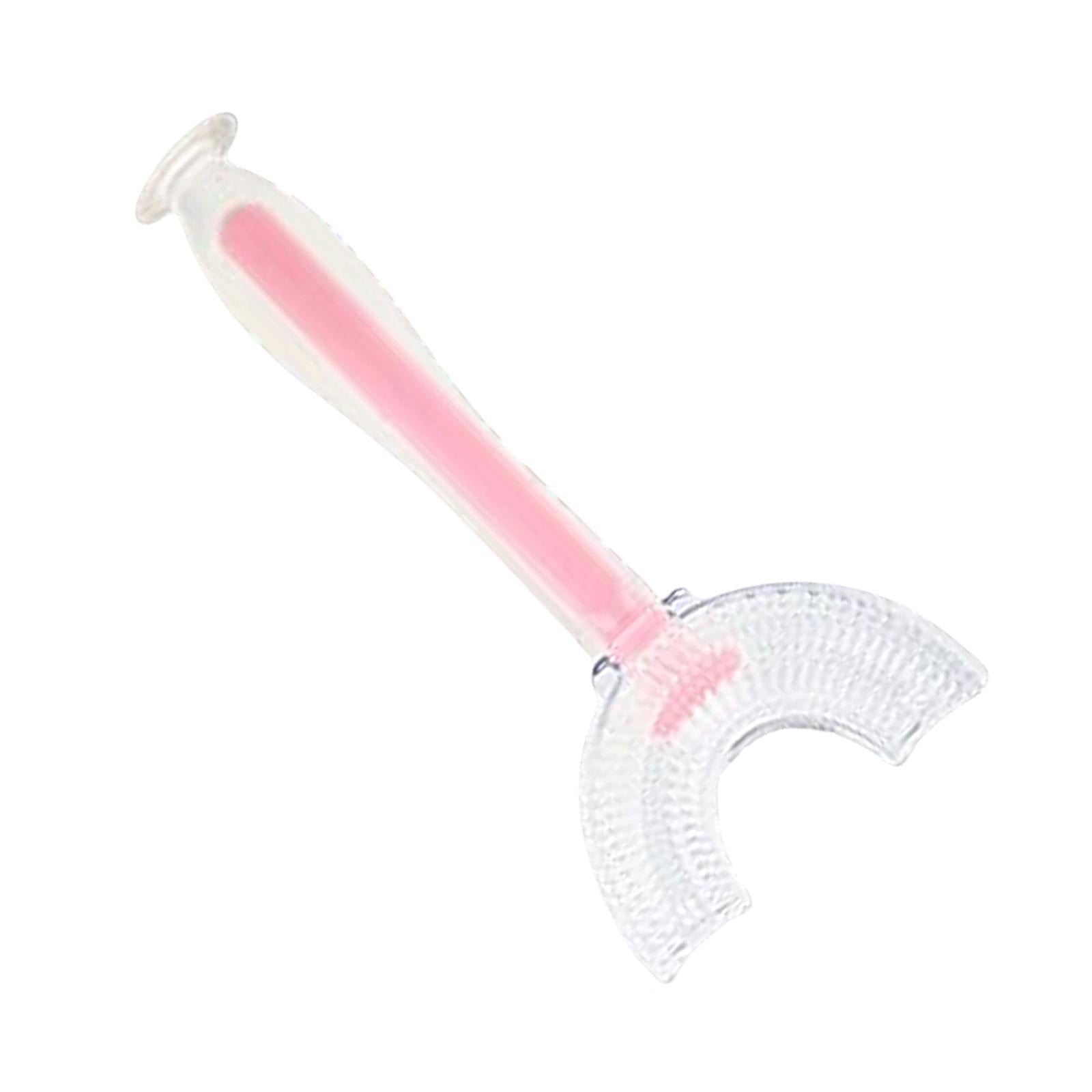 Silicone U-Shaped Kids Toothbrush 360 Degree Gums for Baby Oral Clean Pink
