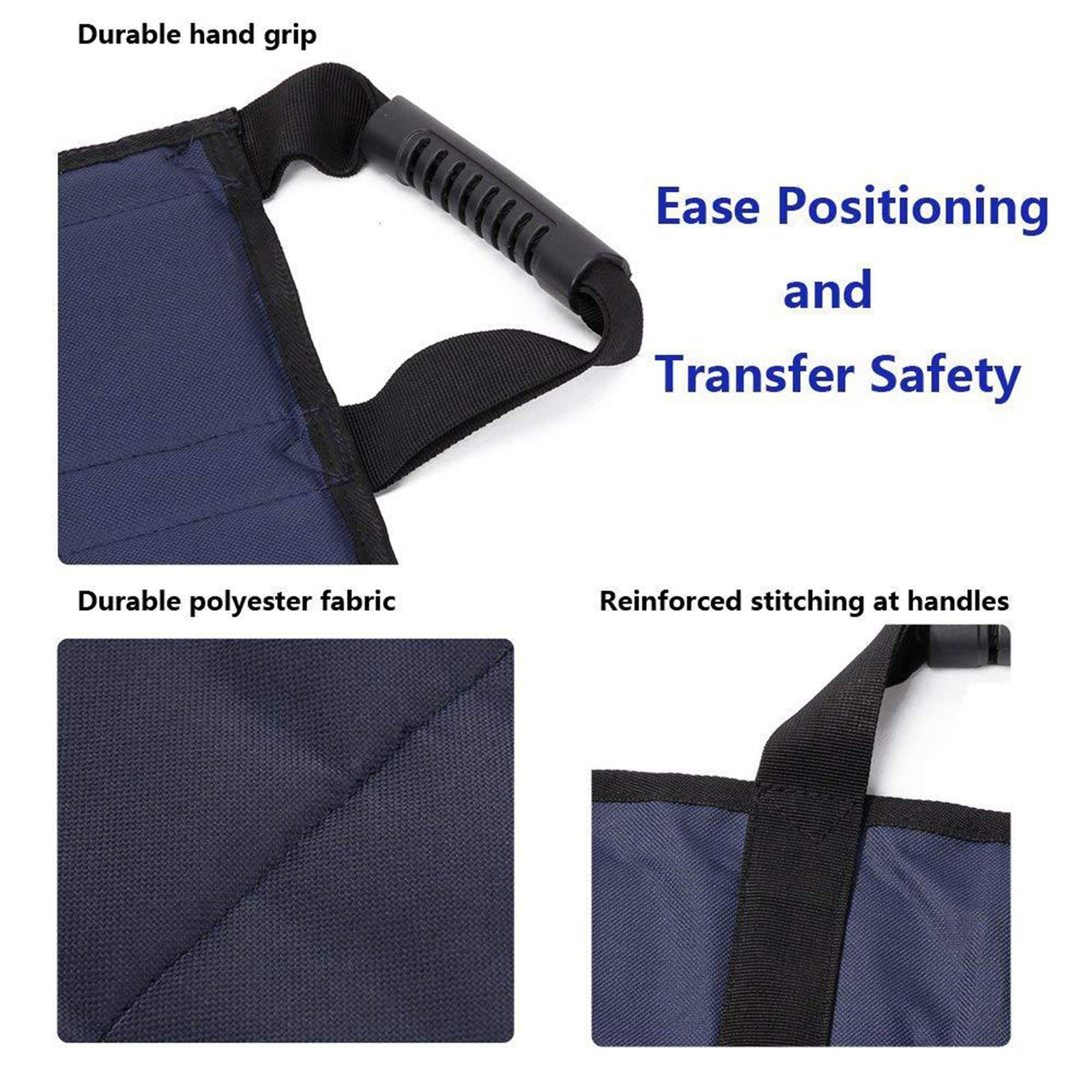 Positioning Bed Pad W/Handles Sliding Bed Blue Turning Position Underpad