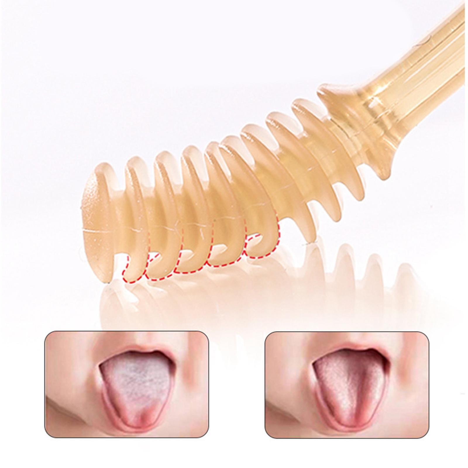 2Pcs Baby Silicone Toothbrush Tongue Cleaner with Cover Training for Infants