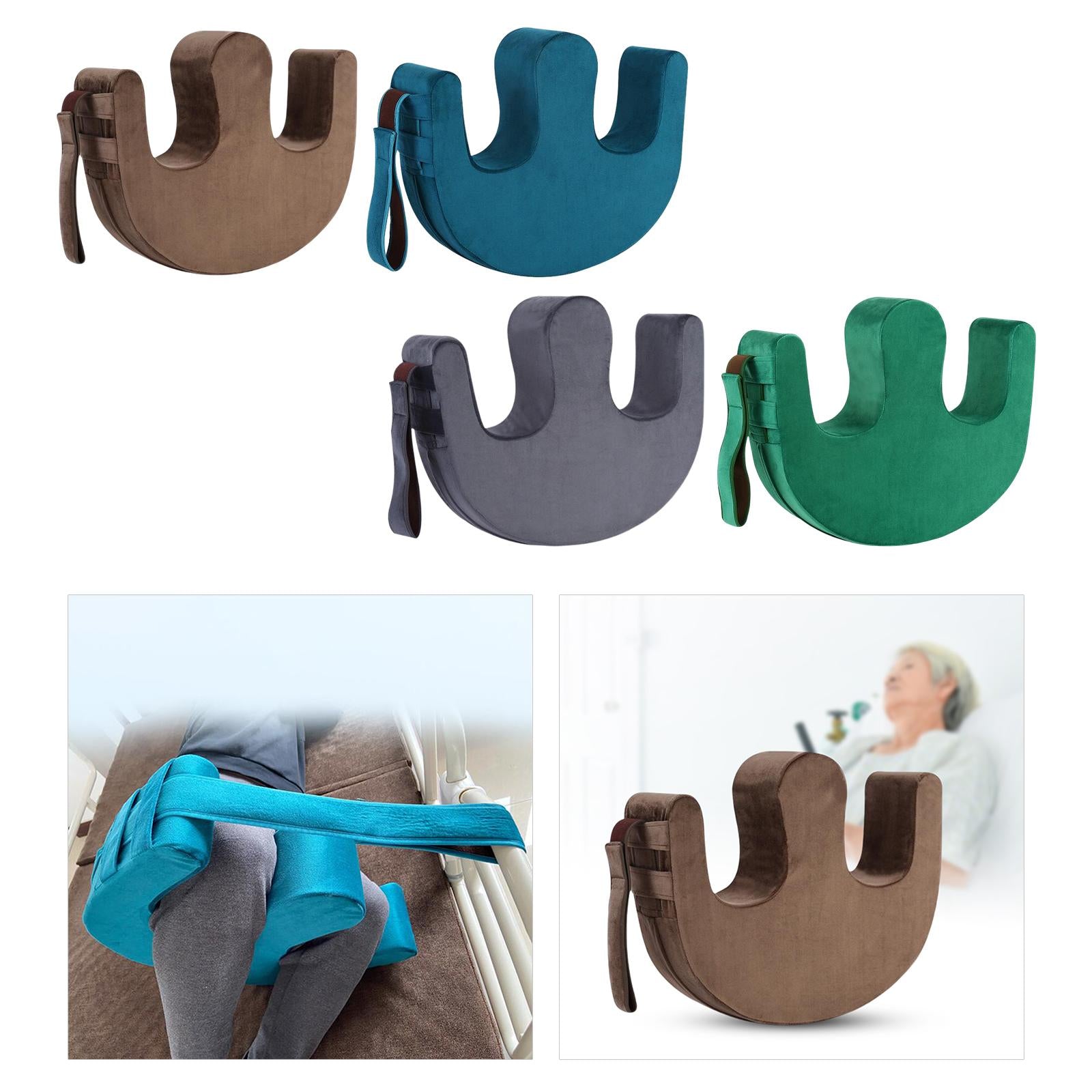 Bed Turn Over Aid U Shape Turnover Device for Side Lying Patient Pad Blue