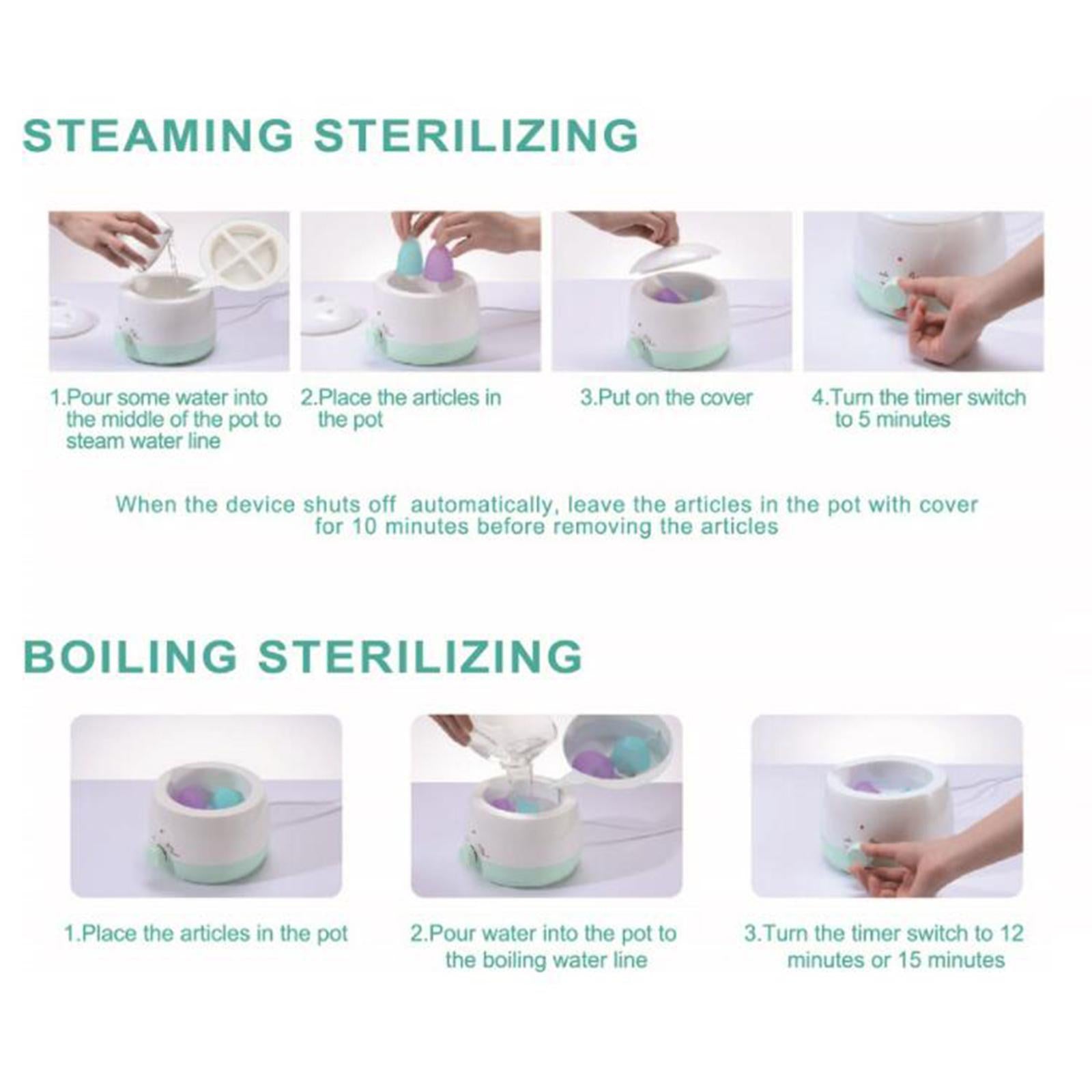 Menstrual Cup Sterilizer Portable Steaming or Boiling Wash Kit for Travel