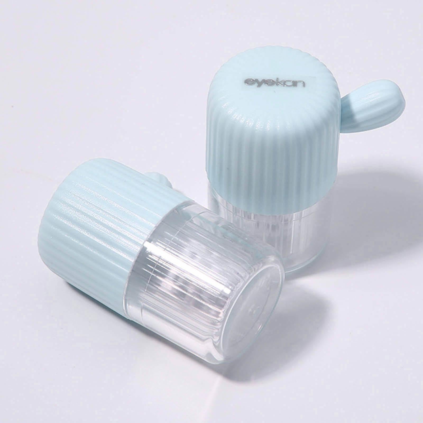 Contact Lens Cleaner Washer Manually No Need Charge Plastic for Travel Blue