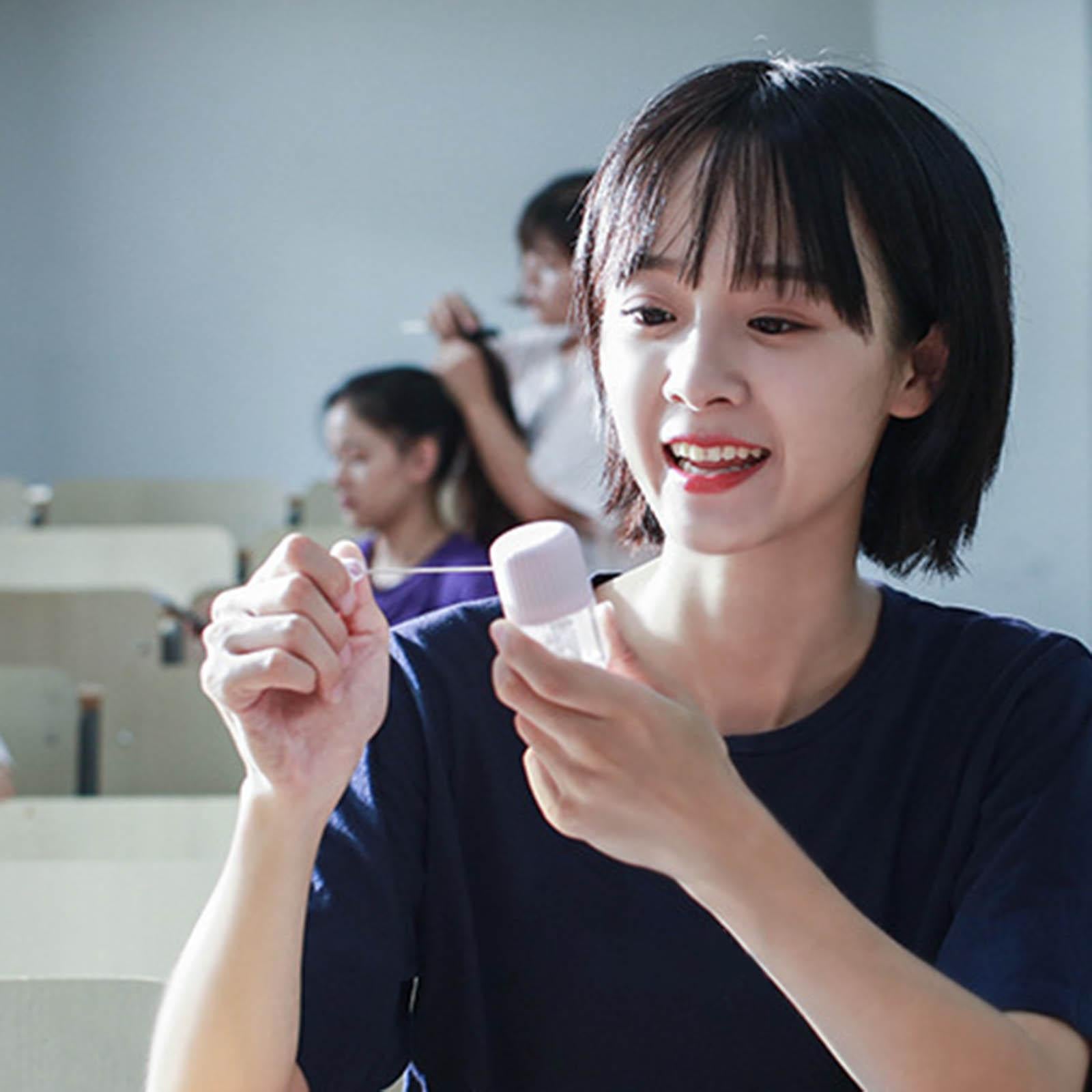 Contact Lens Cleaner Washer Manually No Need Charge Plastic for Travel Blue