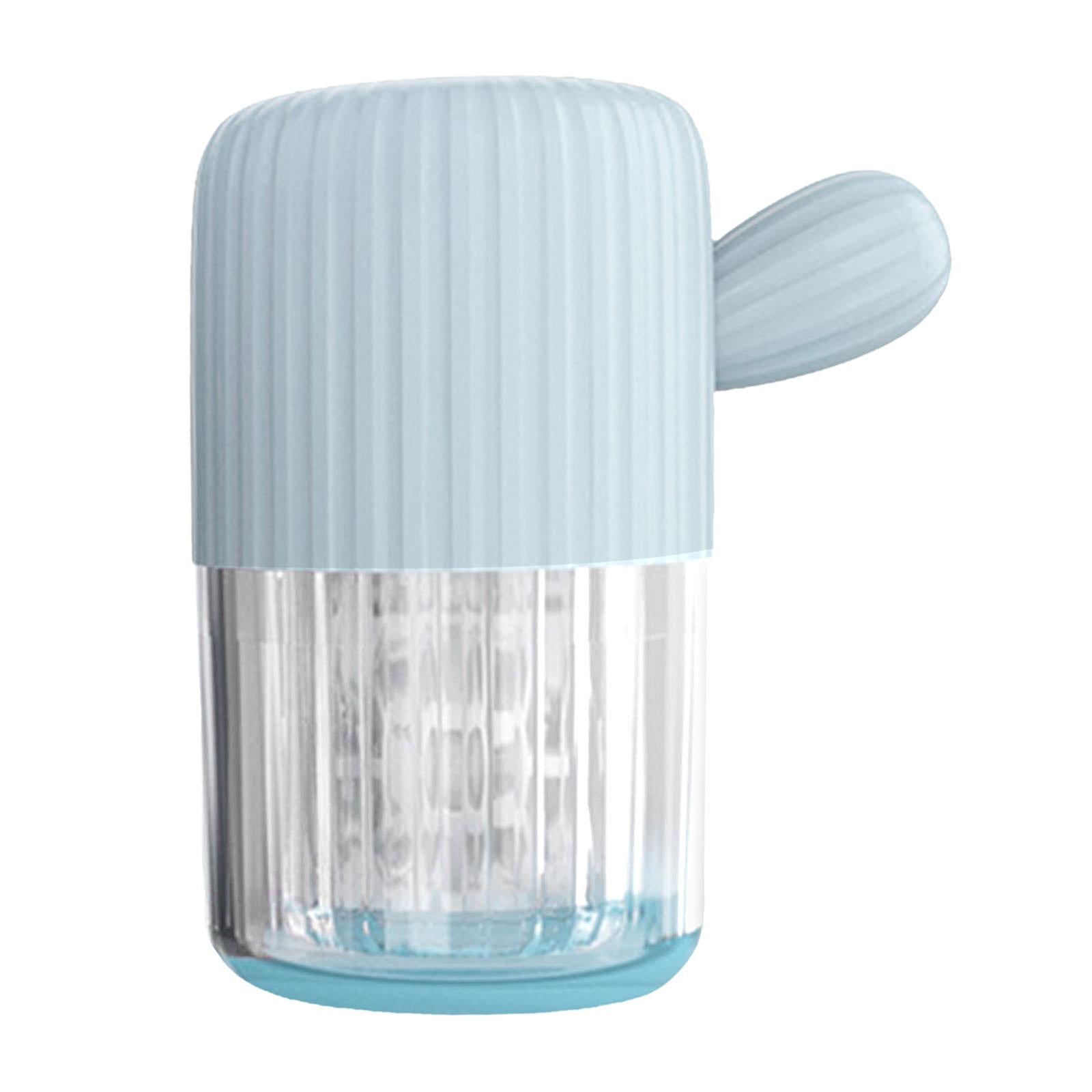 Contact Lens Cleaner Washer Manually No Need Charge Plastic for Travel Blue