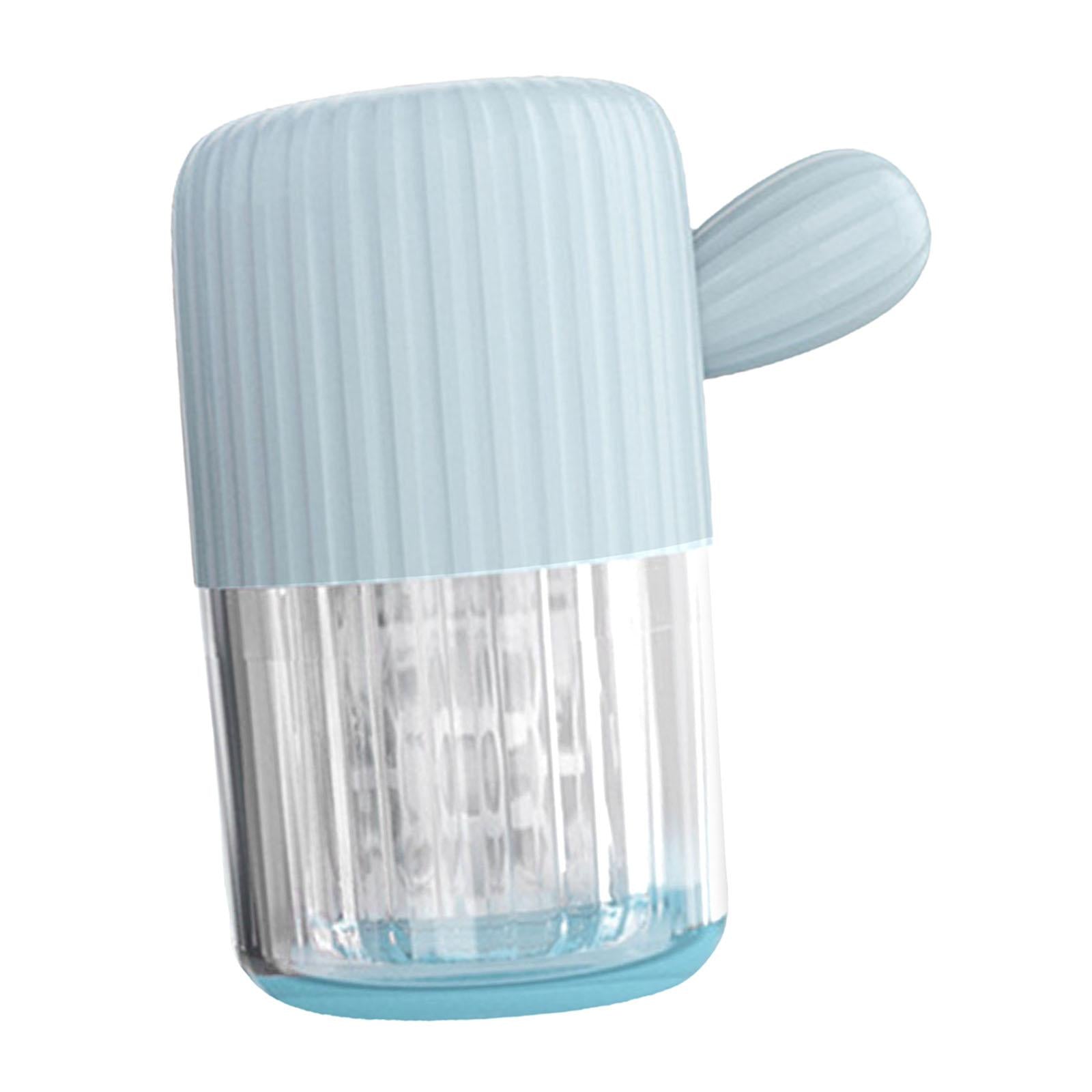 Contact Lens Cleaner Washer Manually No Need Charge Plastic for Travel Blue