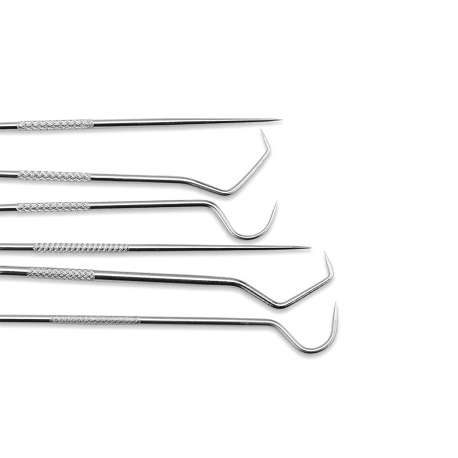Portable Stainless Steel Toothpick Kit Traveling with Holder 7Pcs Kit
