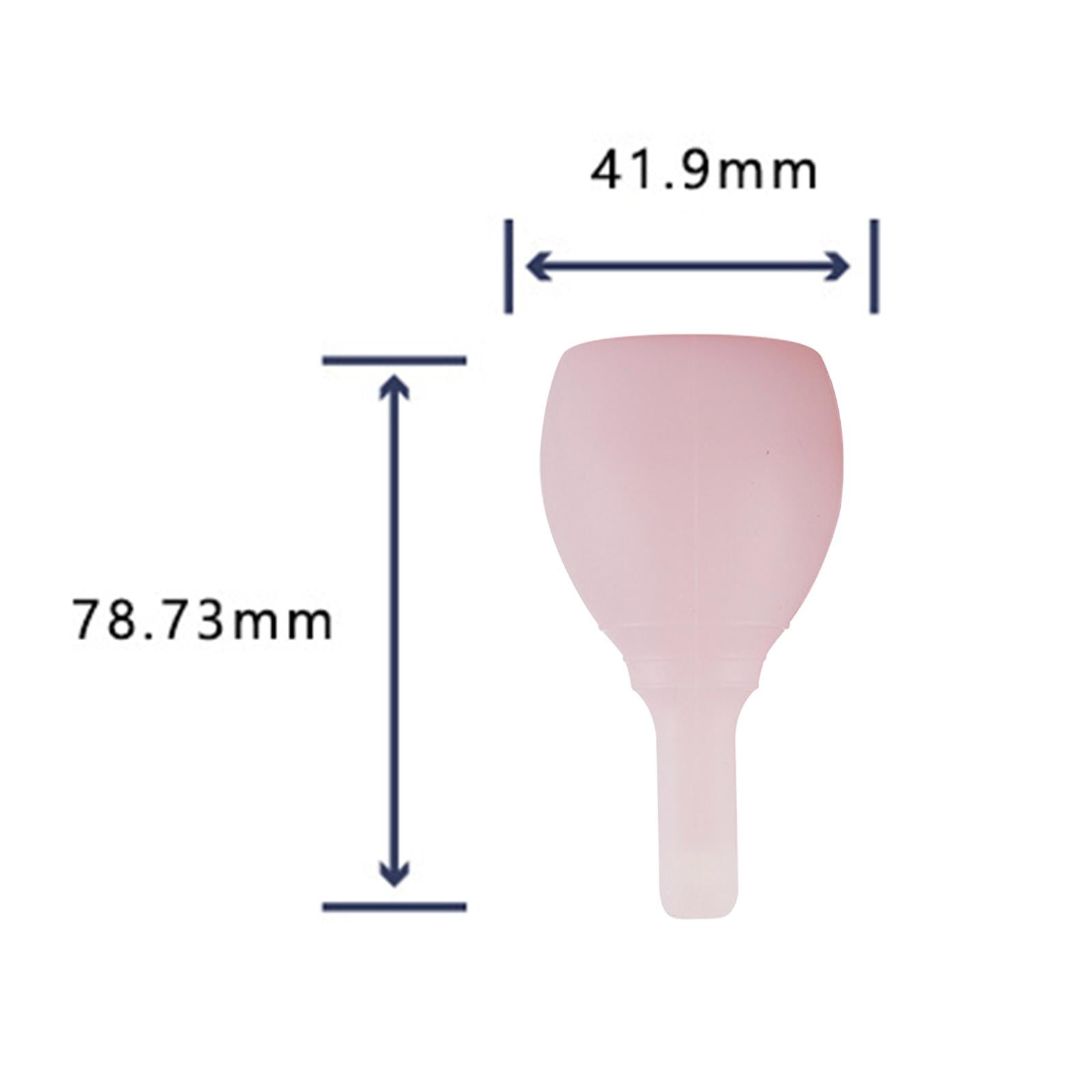 Female Silicone Menstrual Cup Breathable Travel Reusable Collector S Pink
