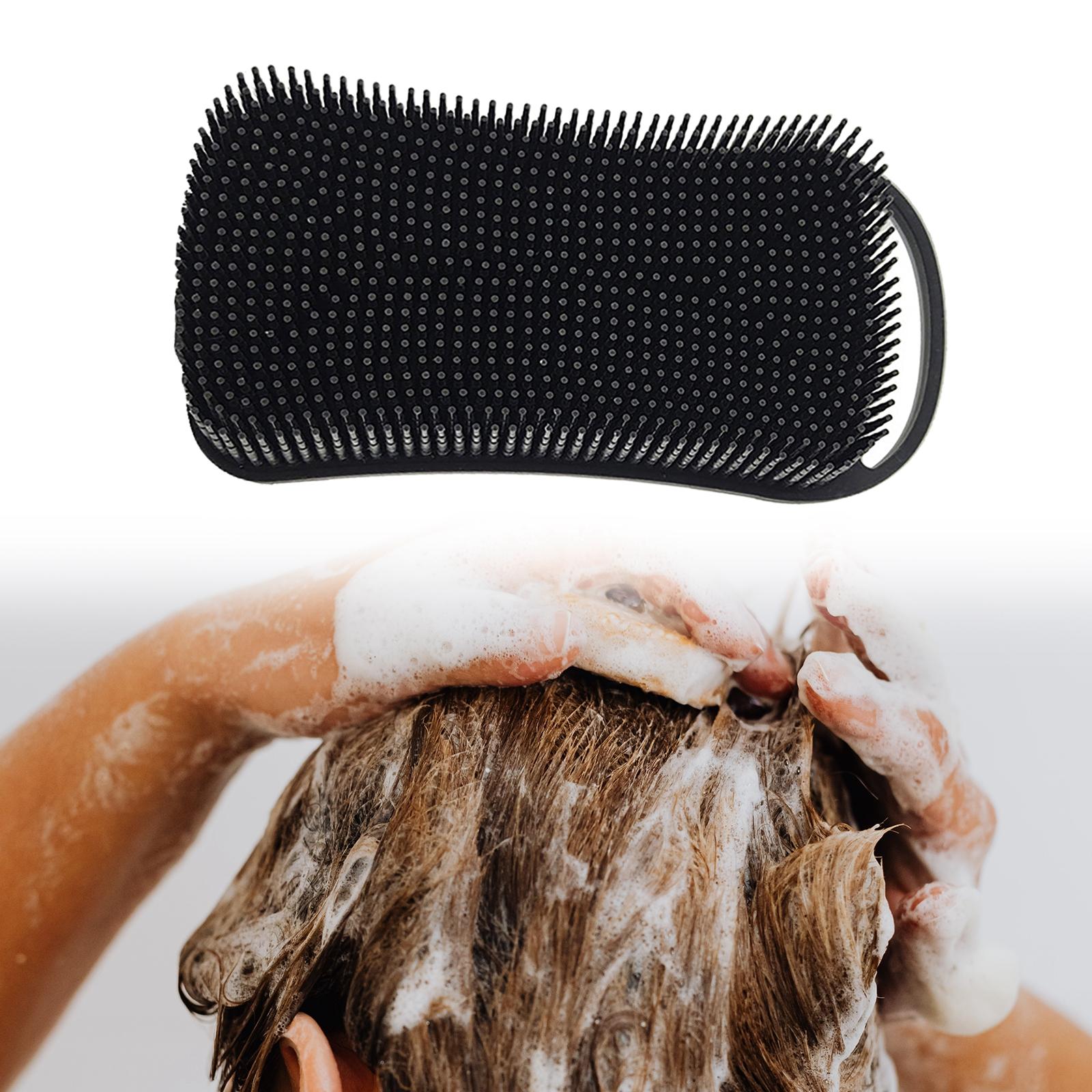 Silicone Body Scrubber Gentle Exfoliating Skin Shower Skin Care Black