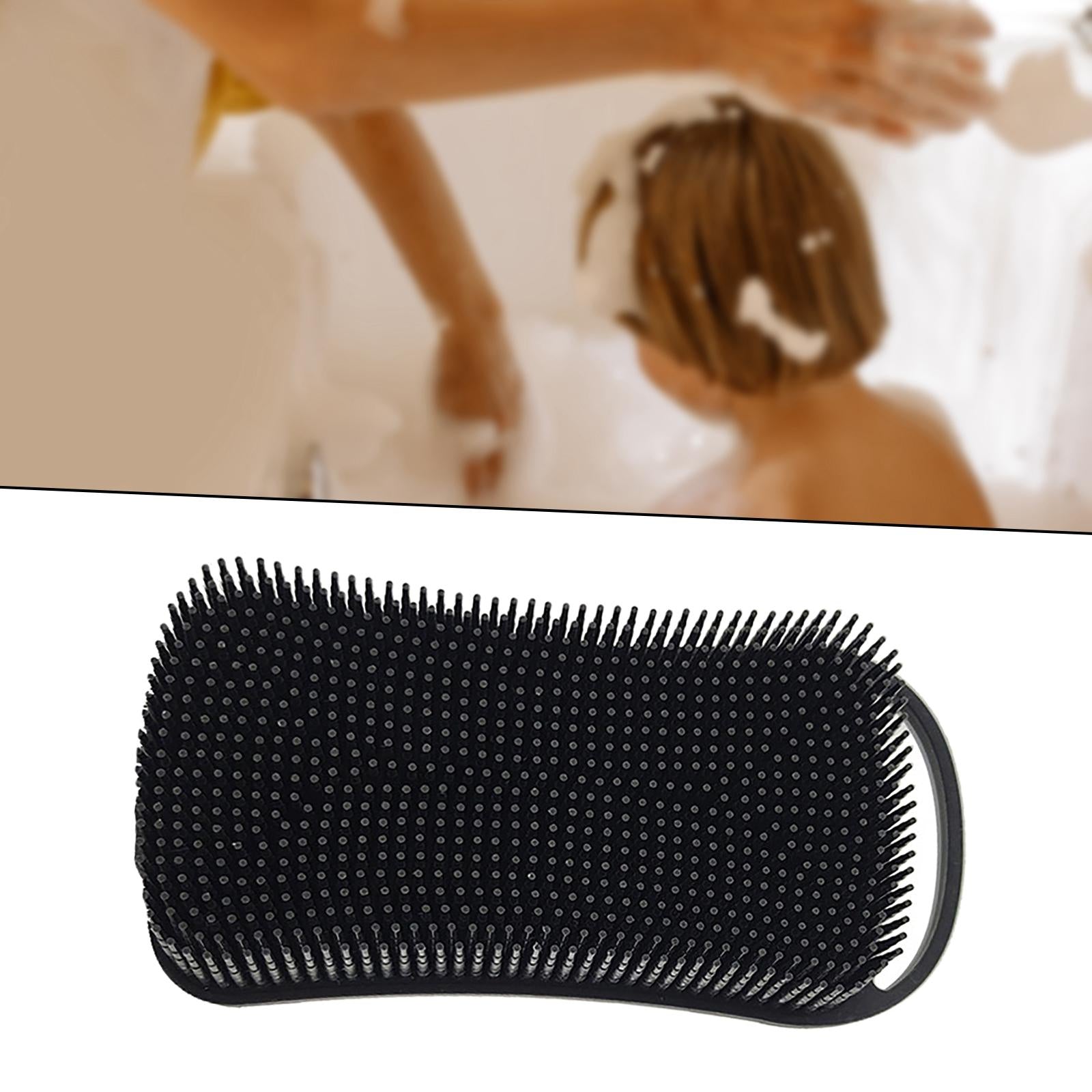 Silicone Body Scrubber Gentle Exfoliating Skin Shower Skin Care Black