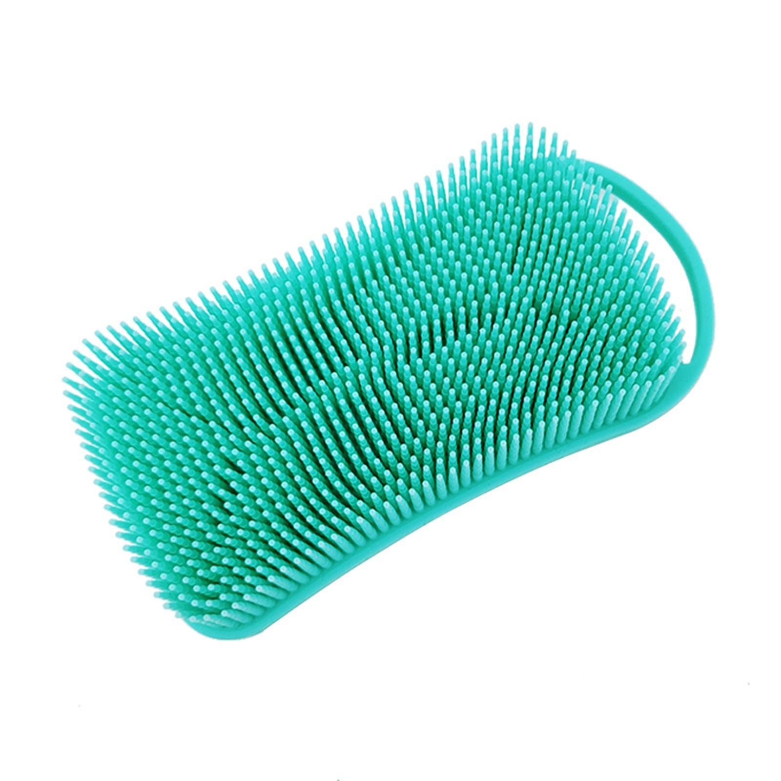 Silicone Body Scrubber Gentle Exfoliating Skin Shower Skin Care Blue