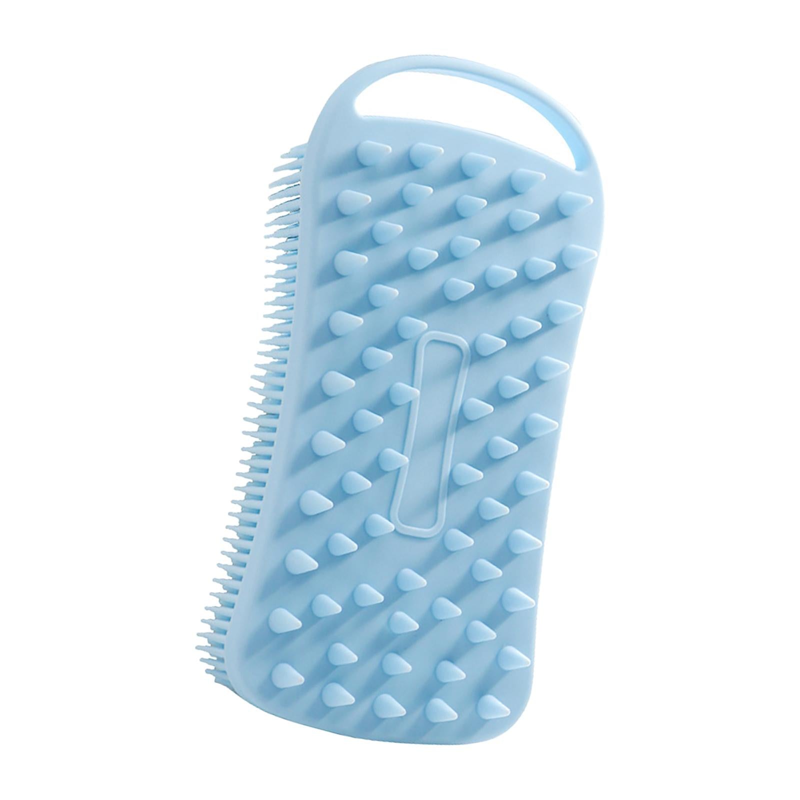 Silicone Body Scrubber Gentle Exfoliating Skin Shower Skin Care Blue